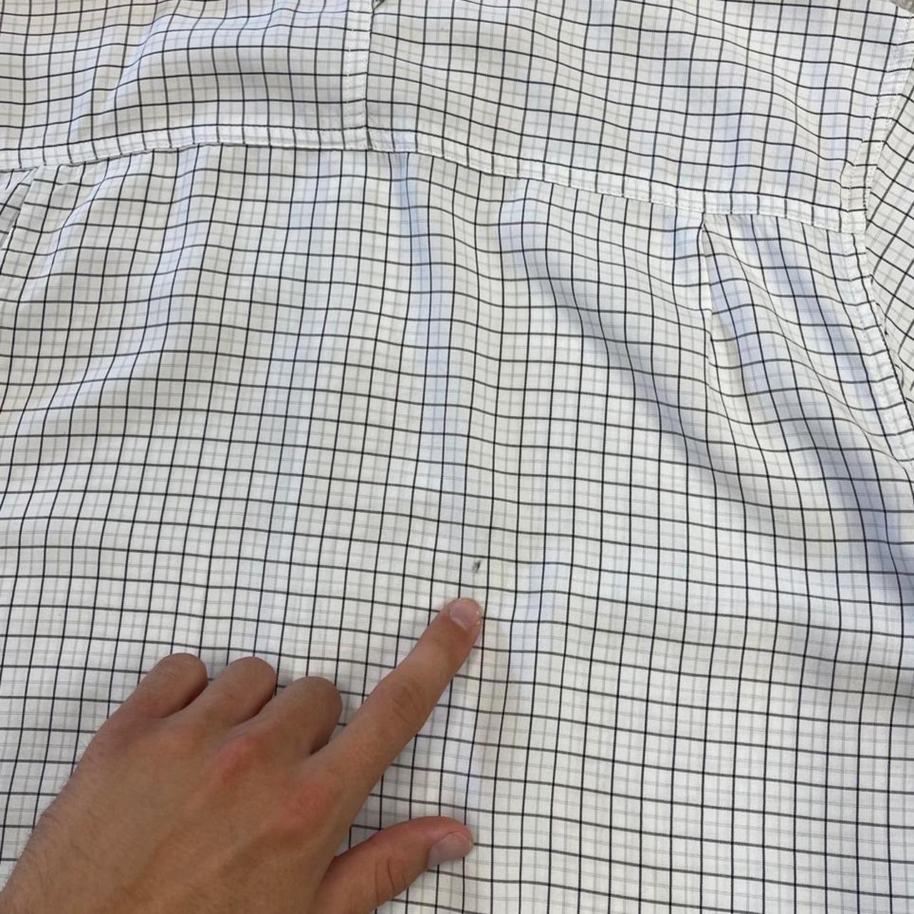 North Face checkered boxy short sleeve shirt white TNF Festival style boxy surf check shirt