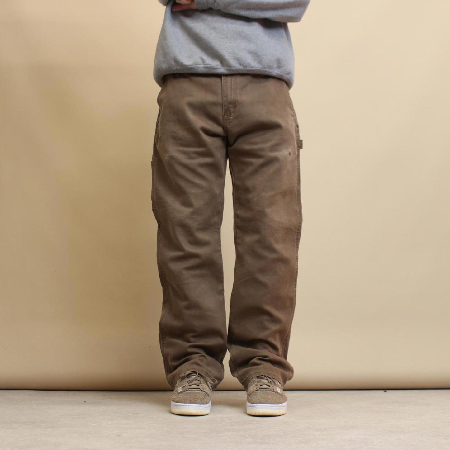 Brown Dickies carpenter jeans W38L31 regular fit 90s style carpenters
