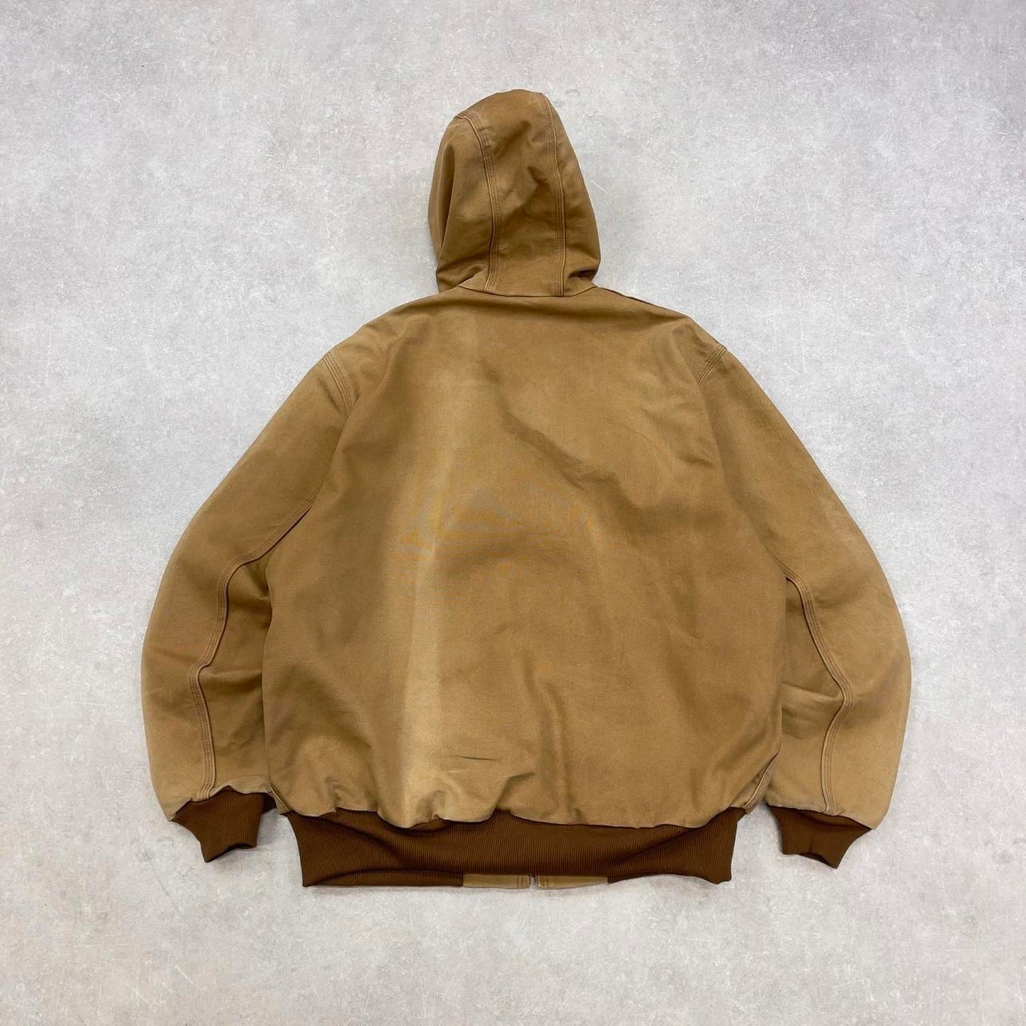 Carhartt hooded active jacket XL thick canvas 90s style skater worker jacket