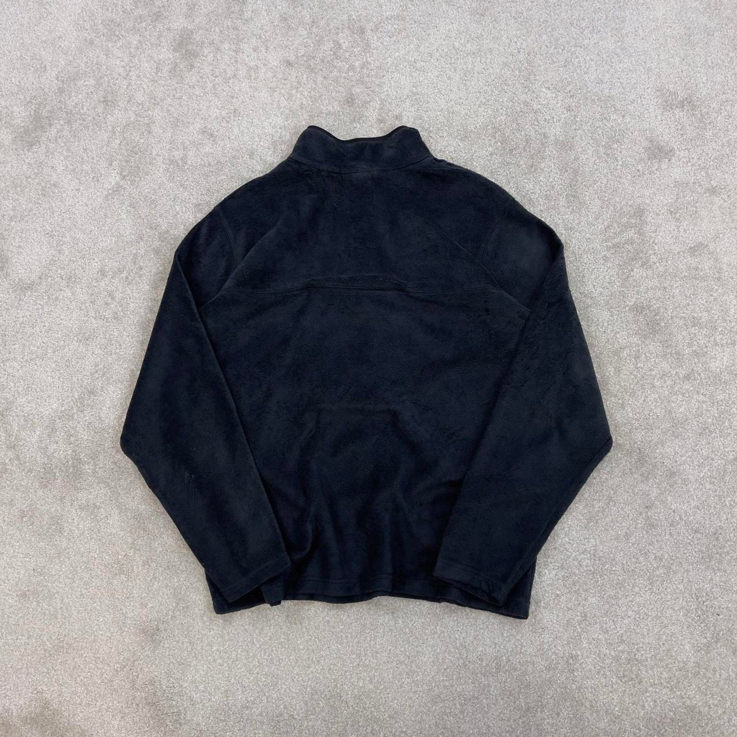 Black Columbia technical fleece XL y2k style snap T popper autumn fall fashion pull over
