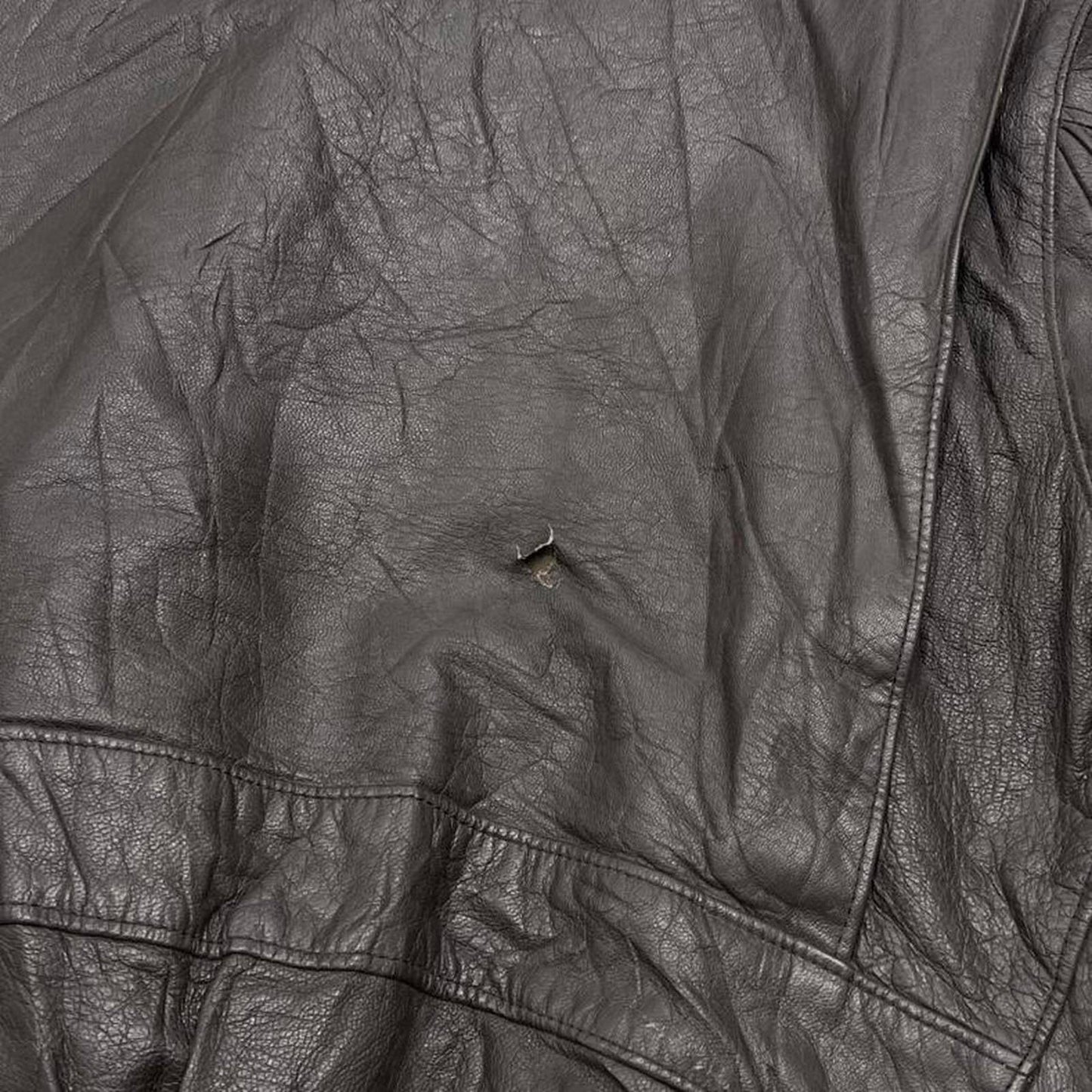 Vintage leather flight aviator bomber jacket brown Banana Republic boxy genuine leather coat