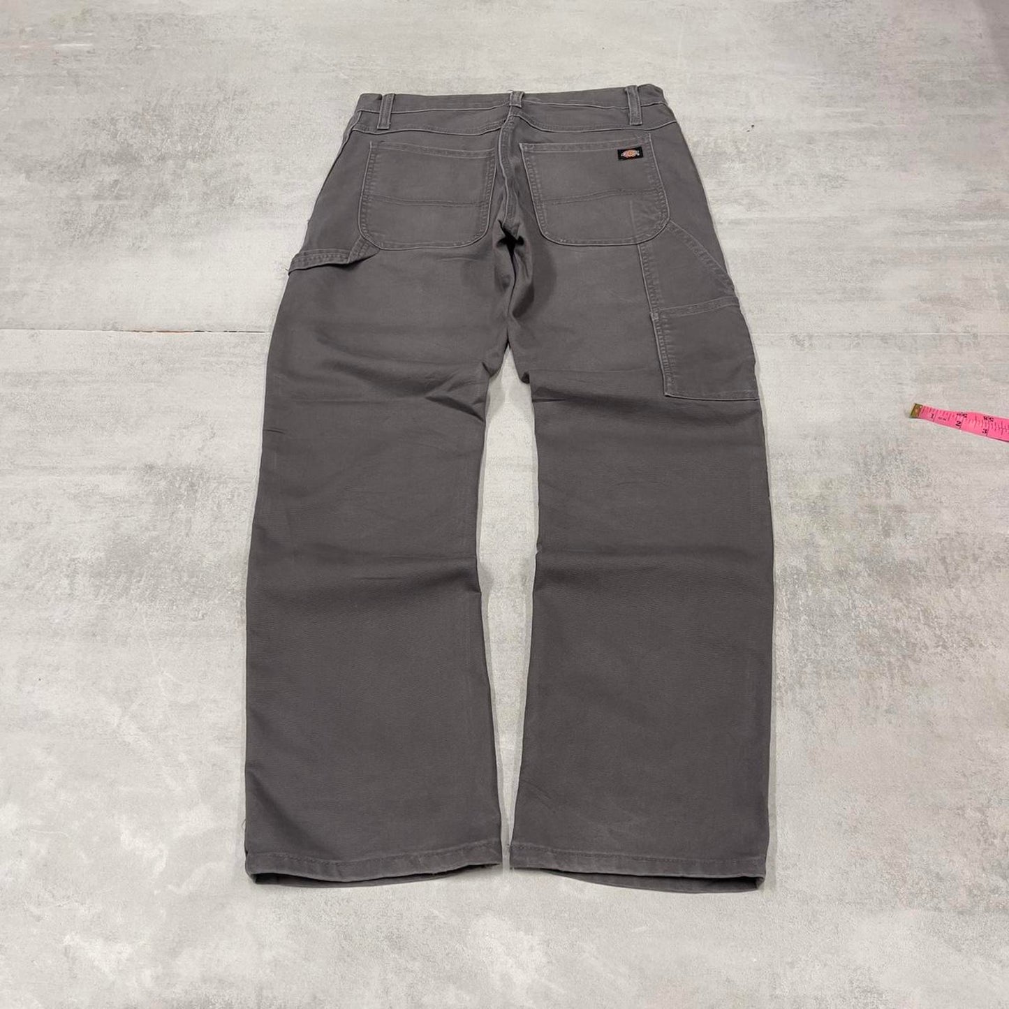 Grey Dickies carpenter jeans W30L30 regular fit canvasy 90s skater style cargo pants