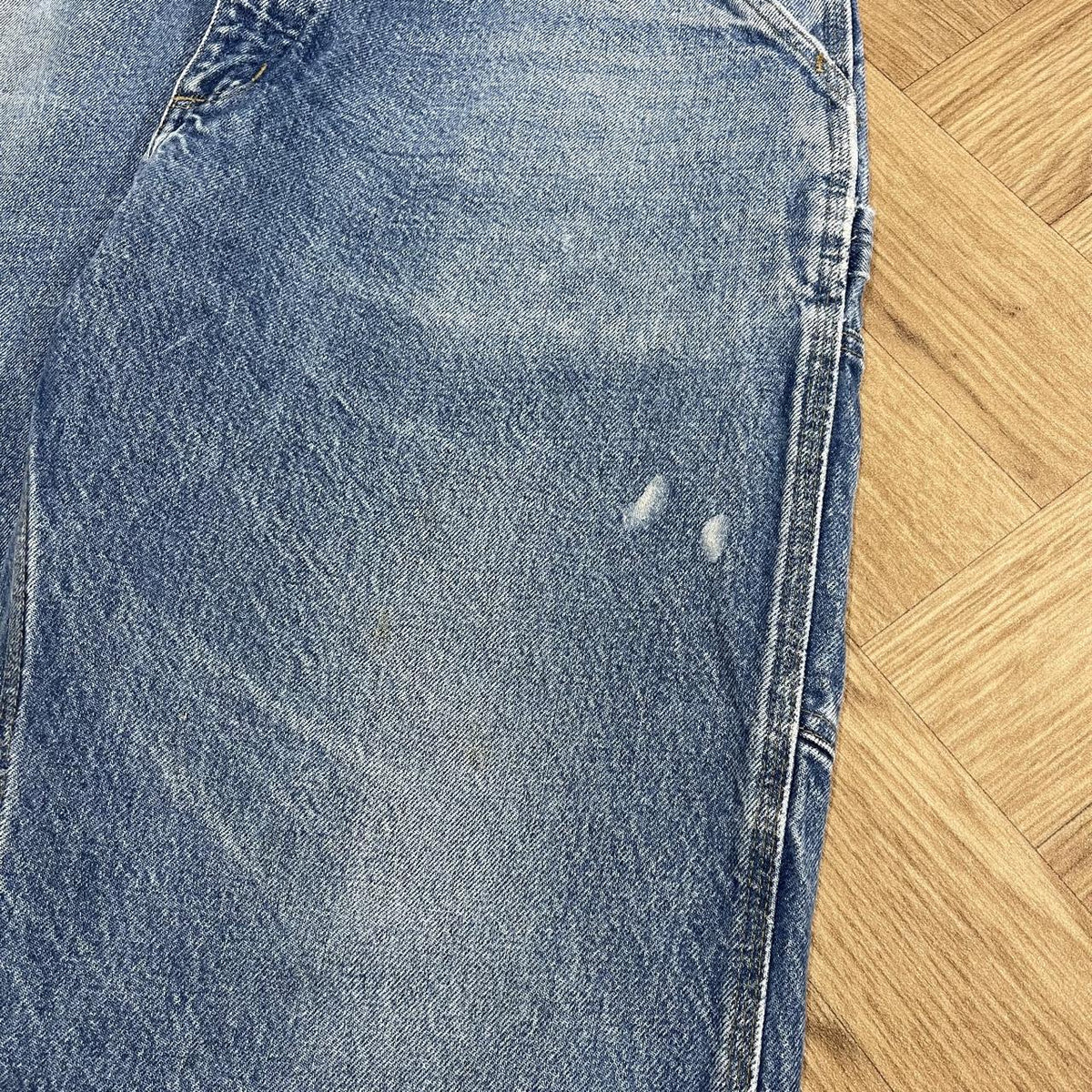 Carhartt baggy carpenter jeans y2k Loose straight blue thick denim cargo pants