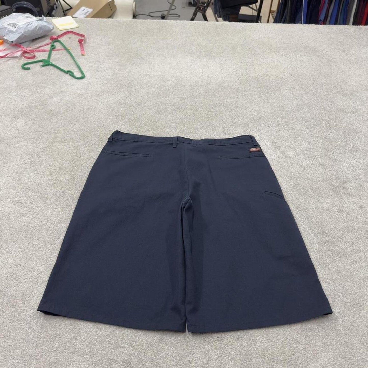 Dickies carpenter shorts long leg navy Twill chino skater style shorts loose long leg