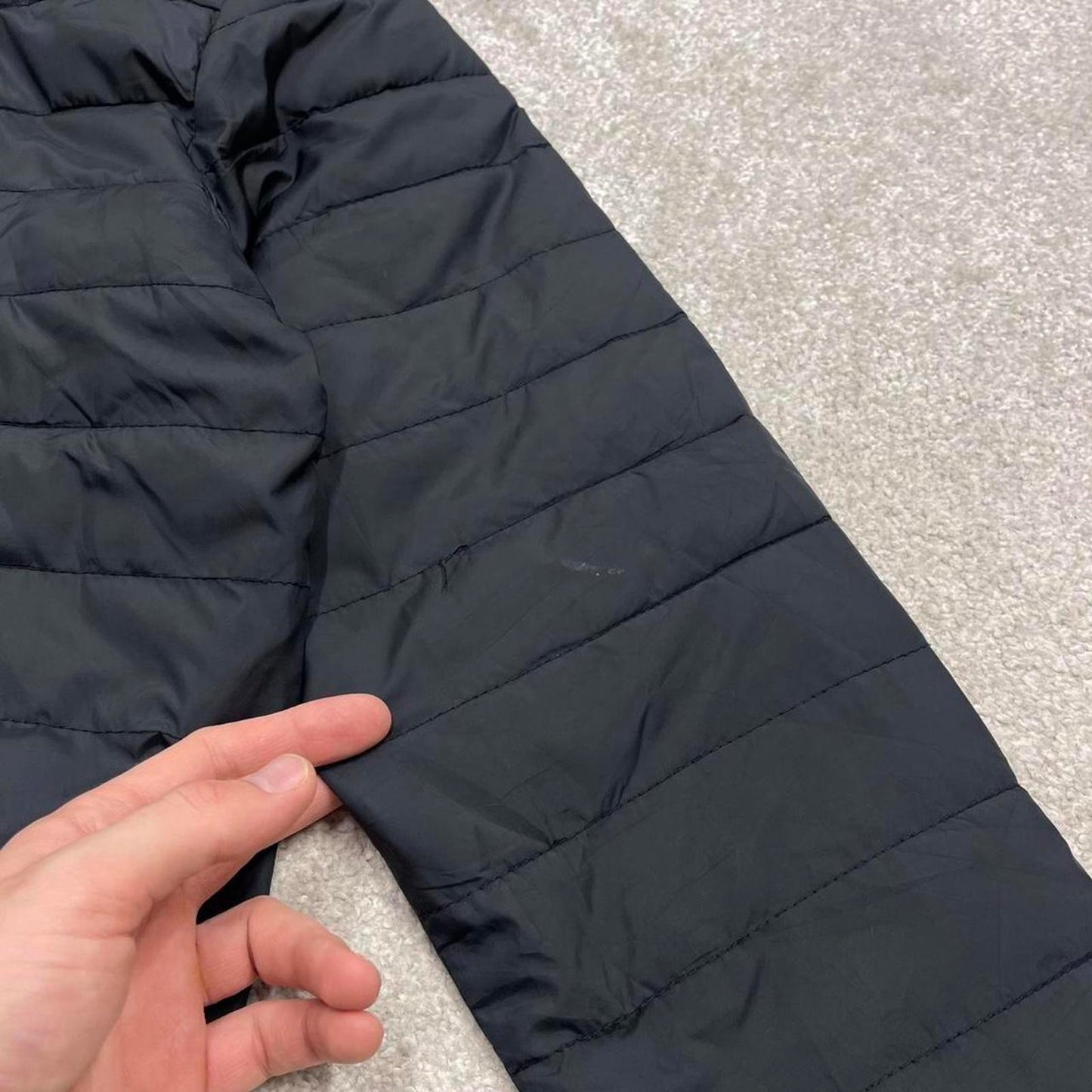 00s Quiksilver technical padded jacket M men's black y2k style hooded winter coat