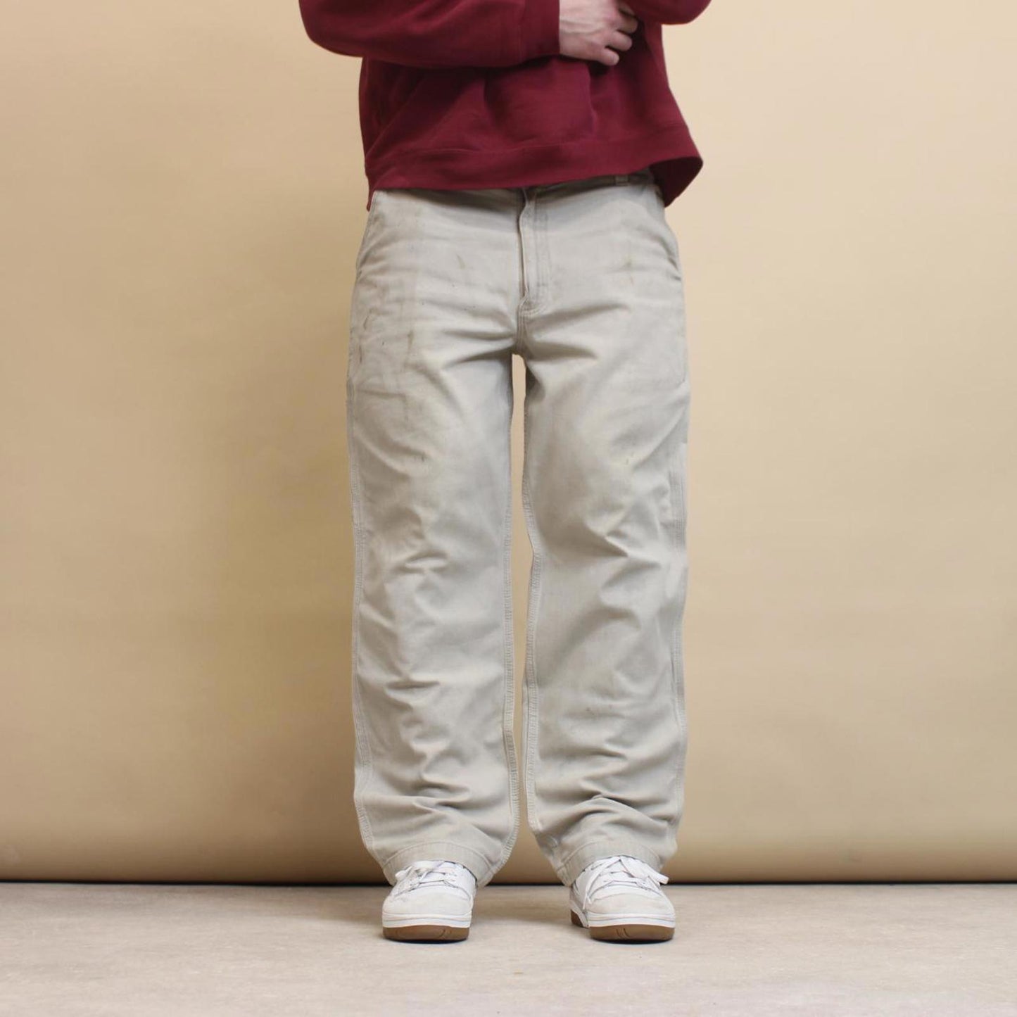 Beige Carhartt Carpenter pants W40
