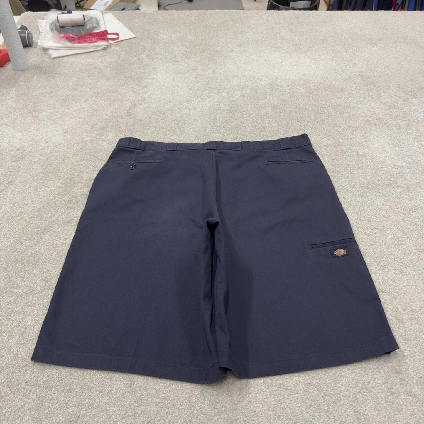 Dickies extra baggy chino shorts carpenter navy Chino style skater shorts long wide leg festival