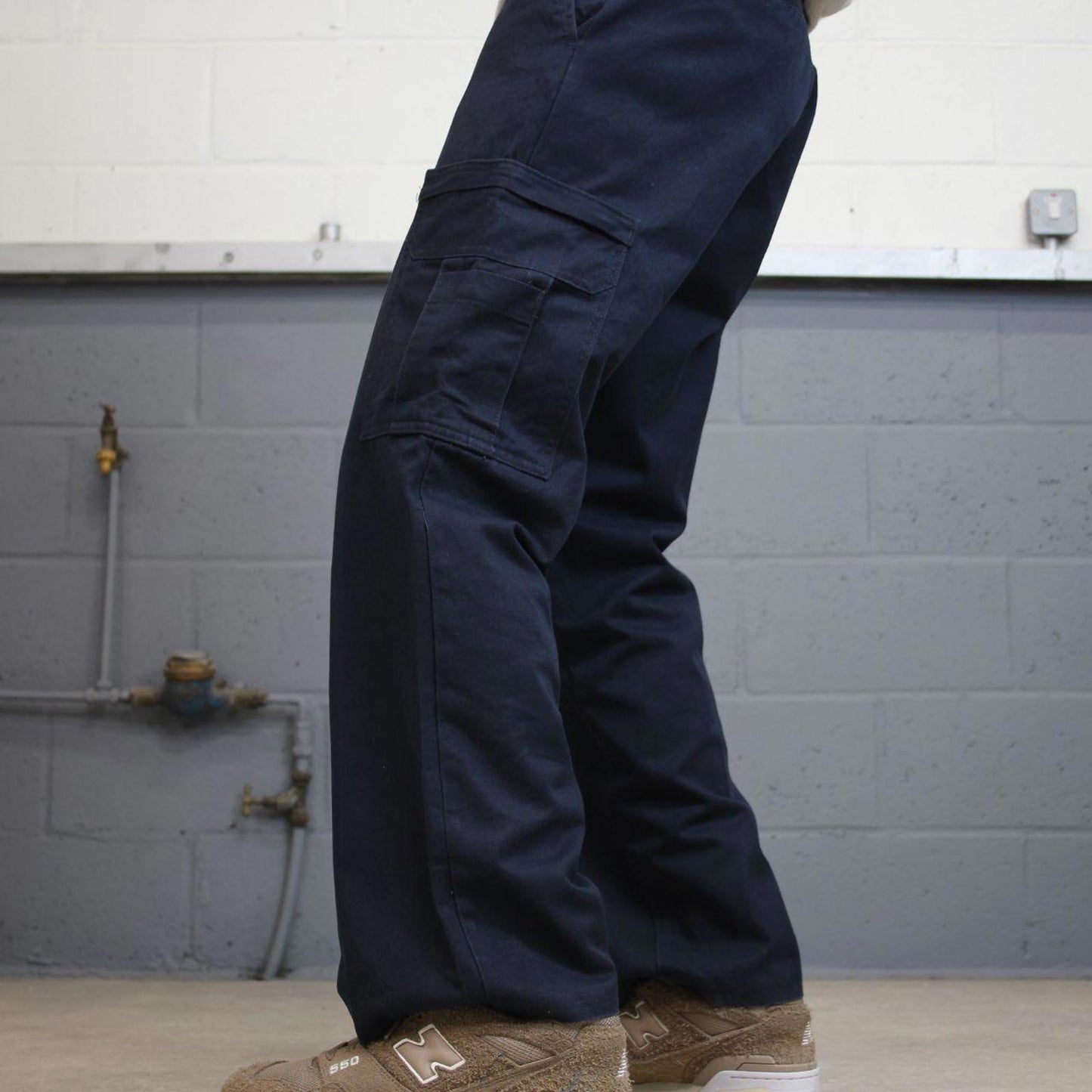 Loose Dickies cargo trousers W32L30 navy chino style skater cargo pants