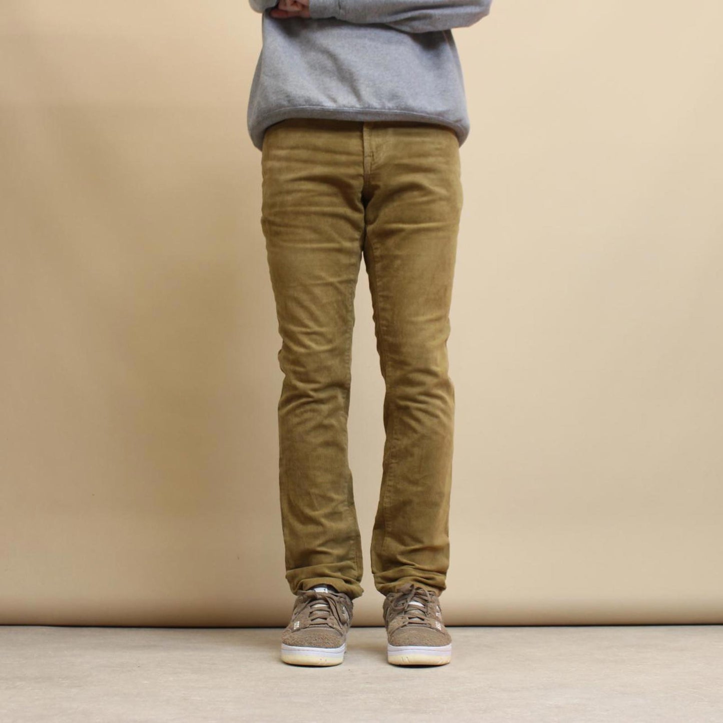 Tan Aeropostale corduroy trousers W32L32 skinny cord pants