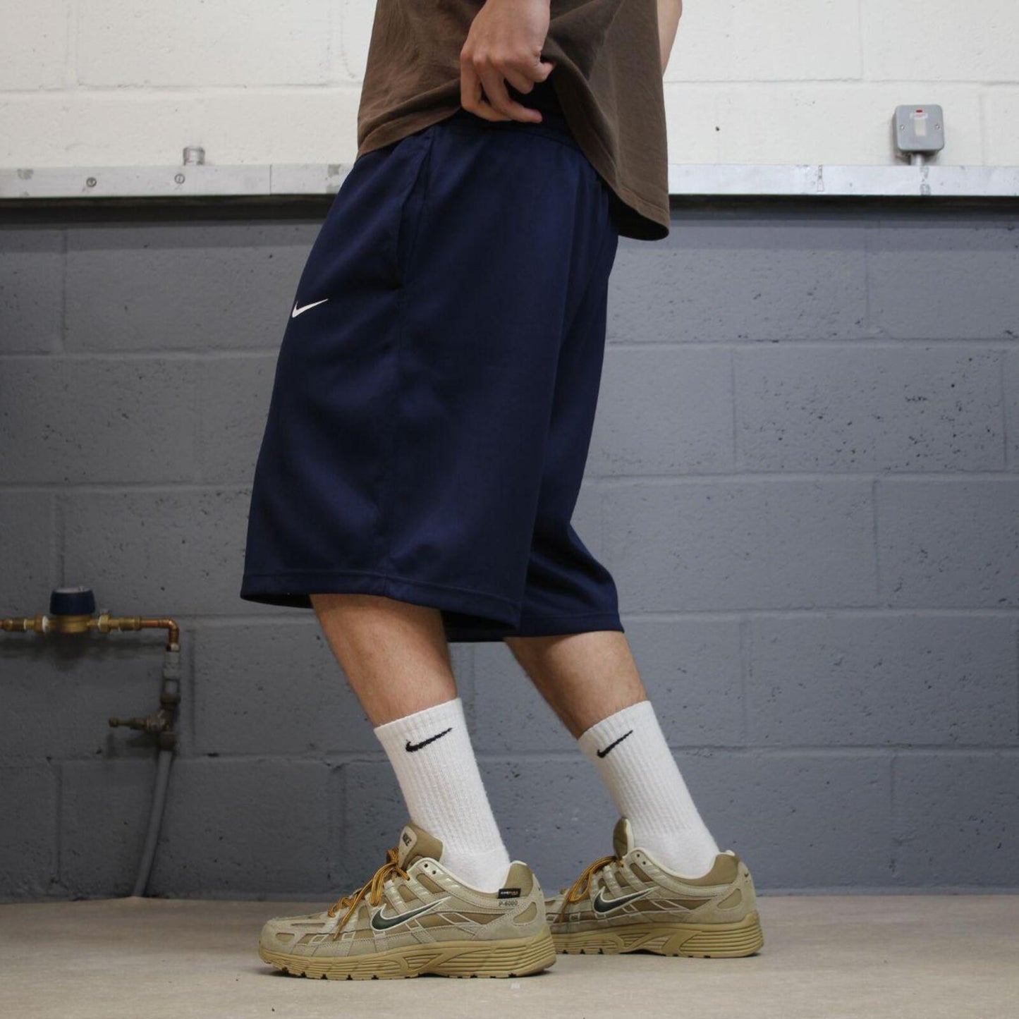 Baggy Nike basketball sports shorts y2k navy Sierra Canyon basketball comfy floaty summer gym shorts