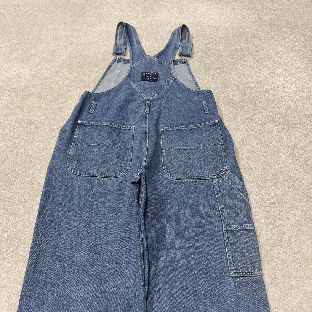 Vintage denim dungarees 00s Nevada overalls blue perfect festival or skate wear