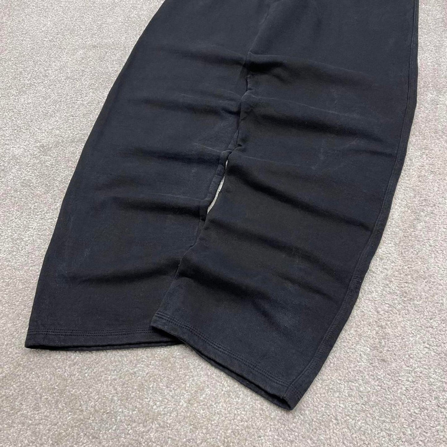 Vintage y2k Champion sweatpants joggers black Loose leg embroidered drawstring gym track pants