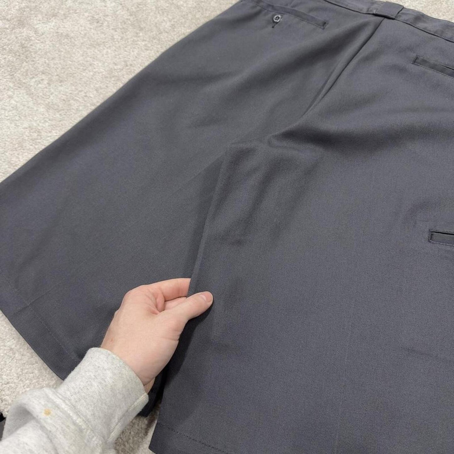 Dickies baggy carpenter shorts grey Twill chino skater style shorts wide long leg