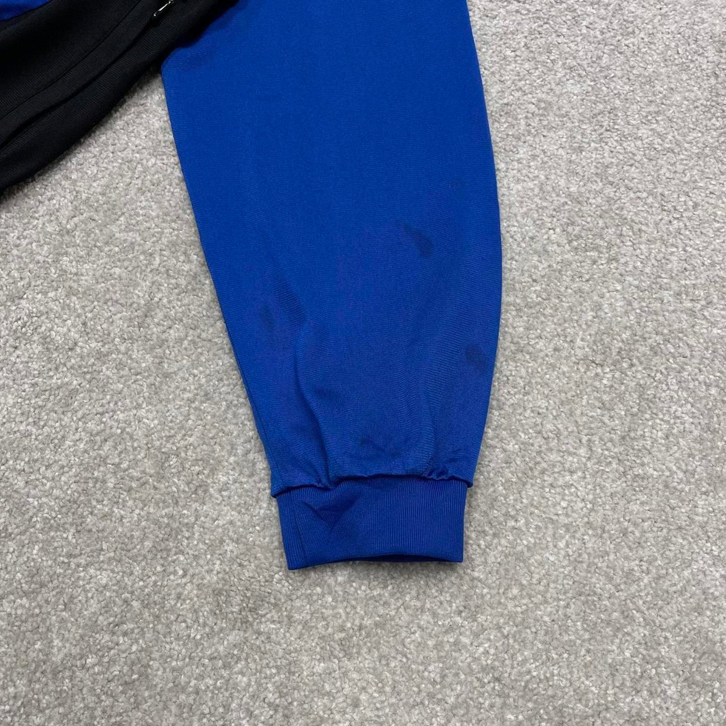 Vintage Adidas track jacket Medium men's y2k 00s style blue funky sports tracksuit