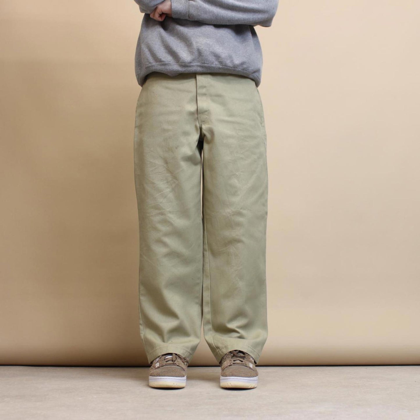 Beige Dickies 874 pants W36L28 loose twill chino style skater trousers