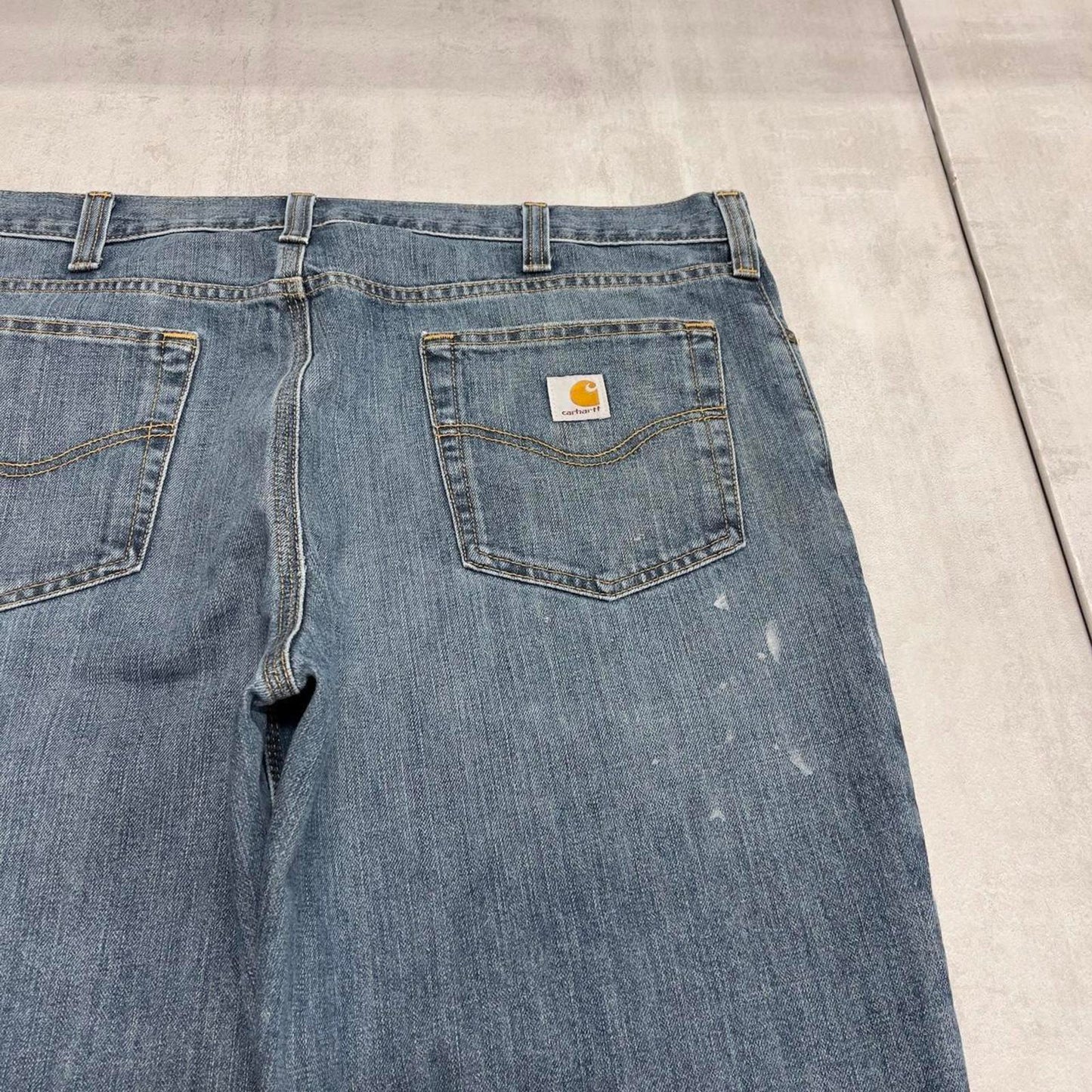 Mens Carhartt jeans W38 L32 blue loose 90s style skater work jeans
