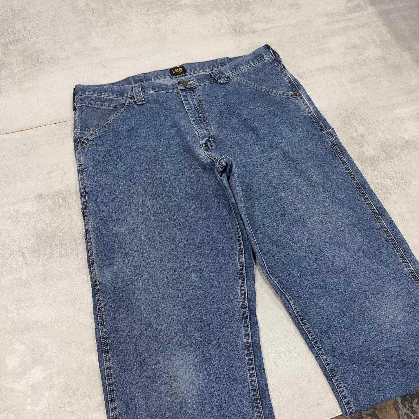 Baggy Lee carpenter jeans W40L36 blue cargo skate style jeans