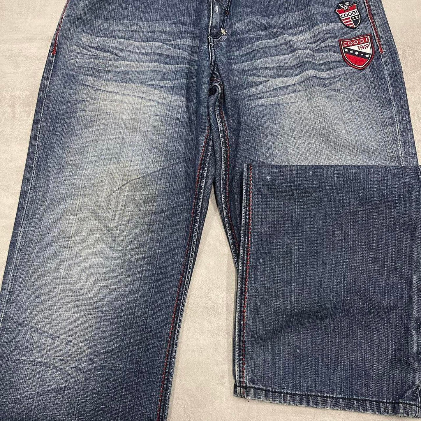 Blue embroidered Coogi jeans W36 L34