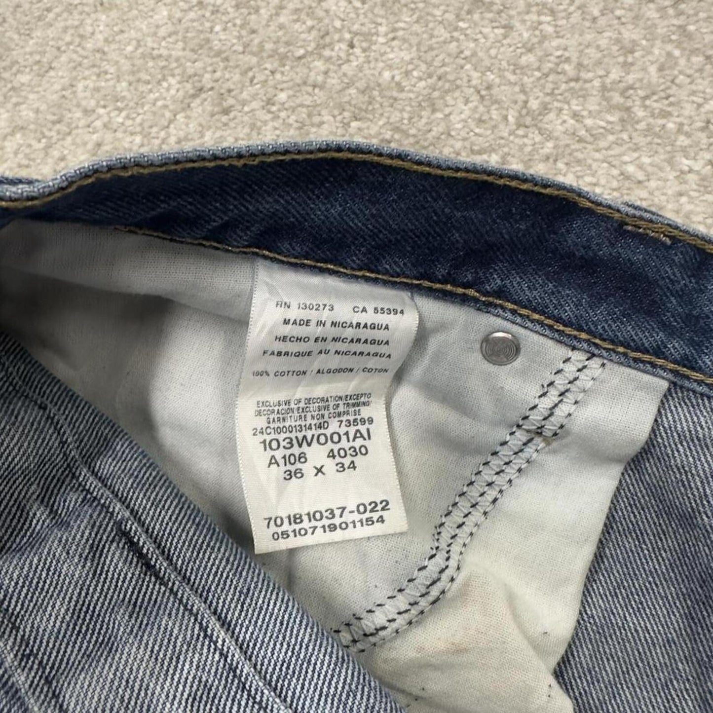 Wrangler Y2K denim carpenter shorts workwear blue Loose cargo 100% cotton jorts summer festival