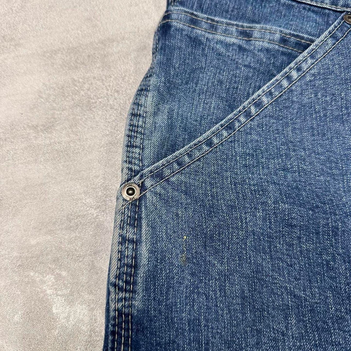 Baggy Lee carpenter jeans W38L30 blue denim skater style carpenters
