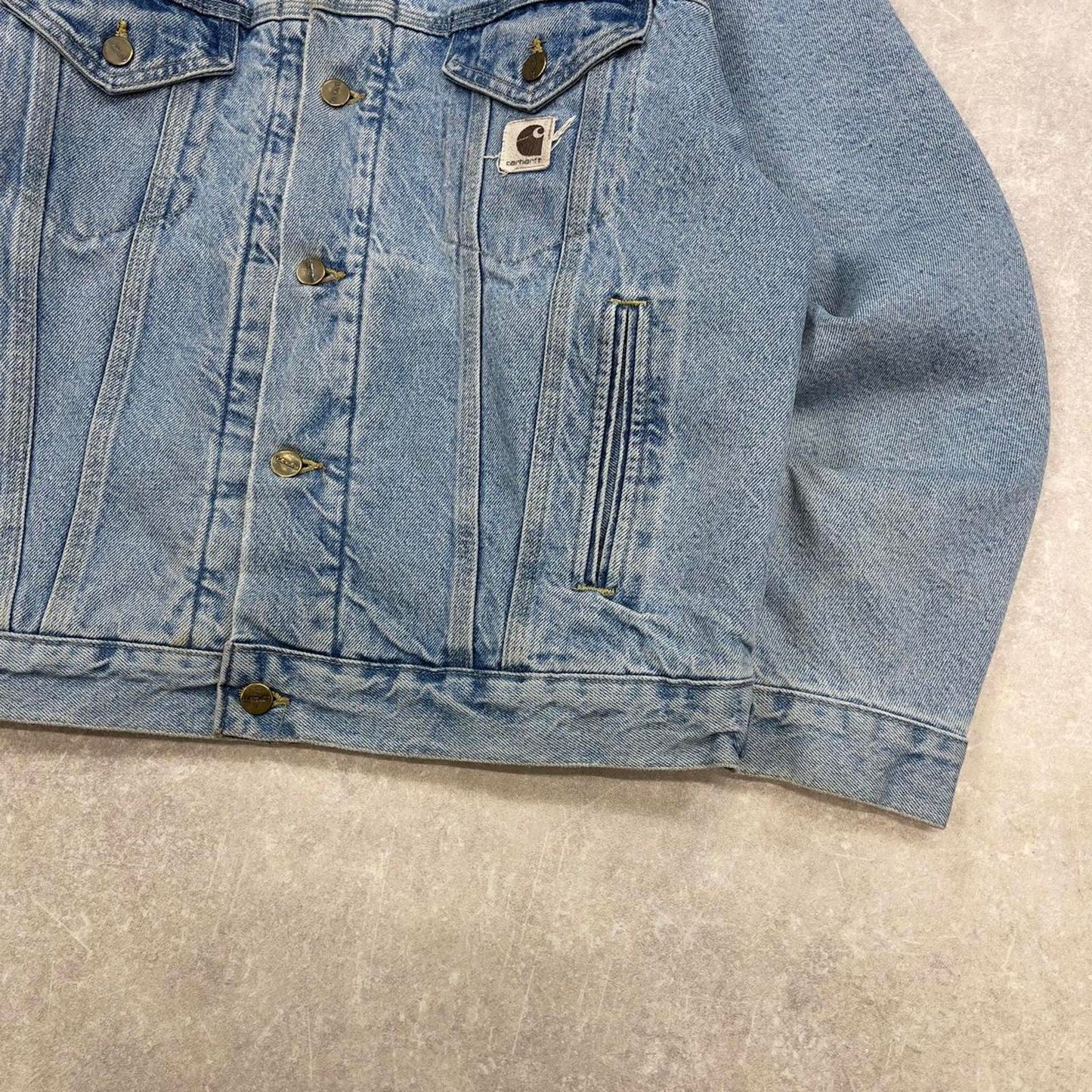 Vintage Carhartt trucker jacket Large