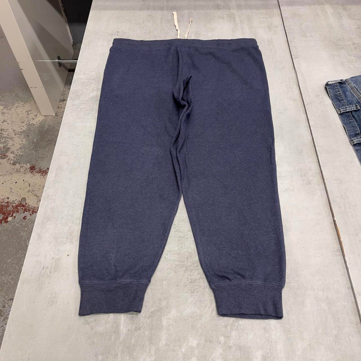 Vintage y2k navy Champion joggers XXL loose sweatpants cuffed legs drawstring waist