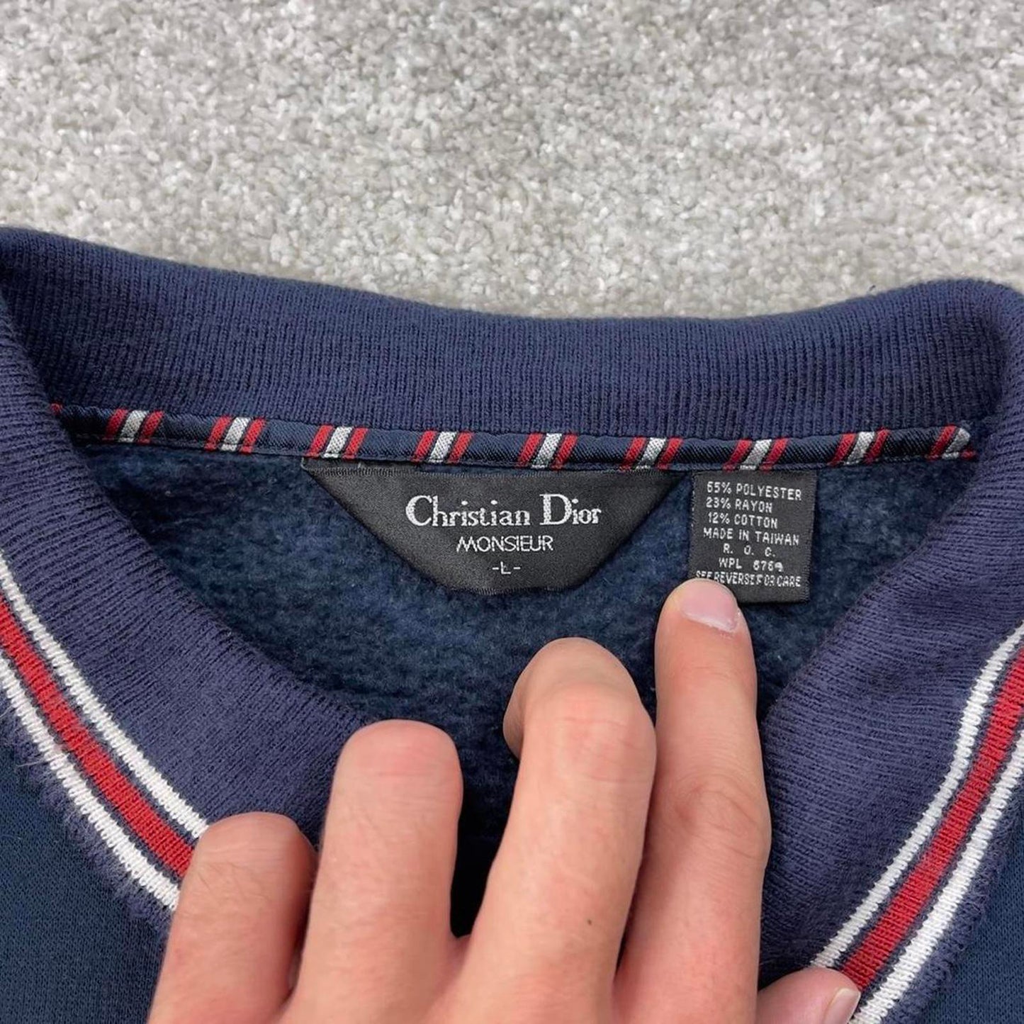 Vintage Christian Dior polo sweatshirt S / M
