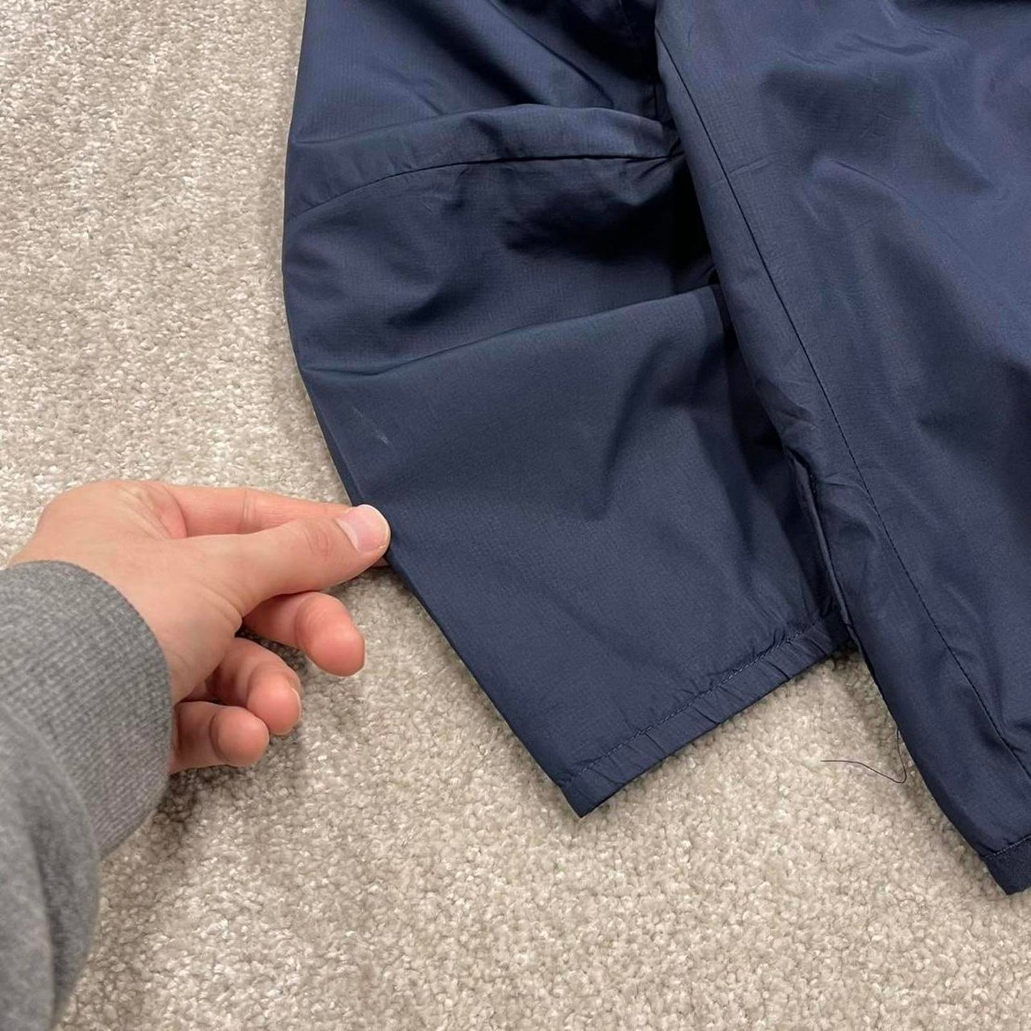00s Nike technical windbreaker jacket Medium men's navy y2k hooded full zip up coat technical
