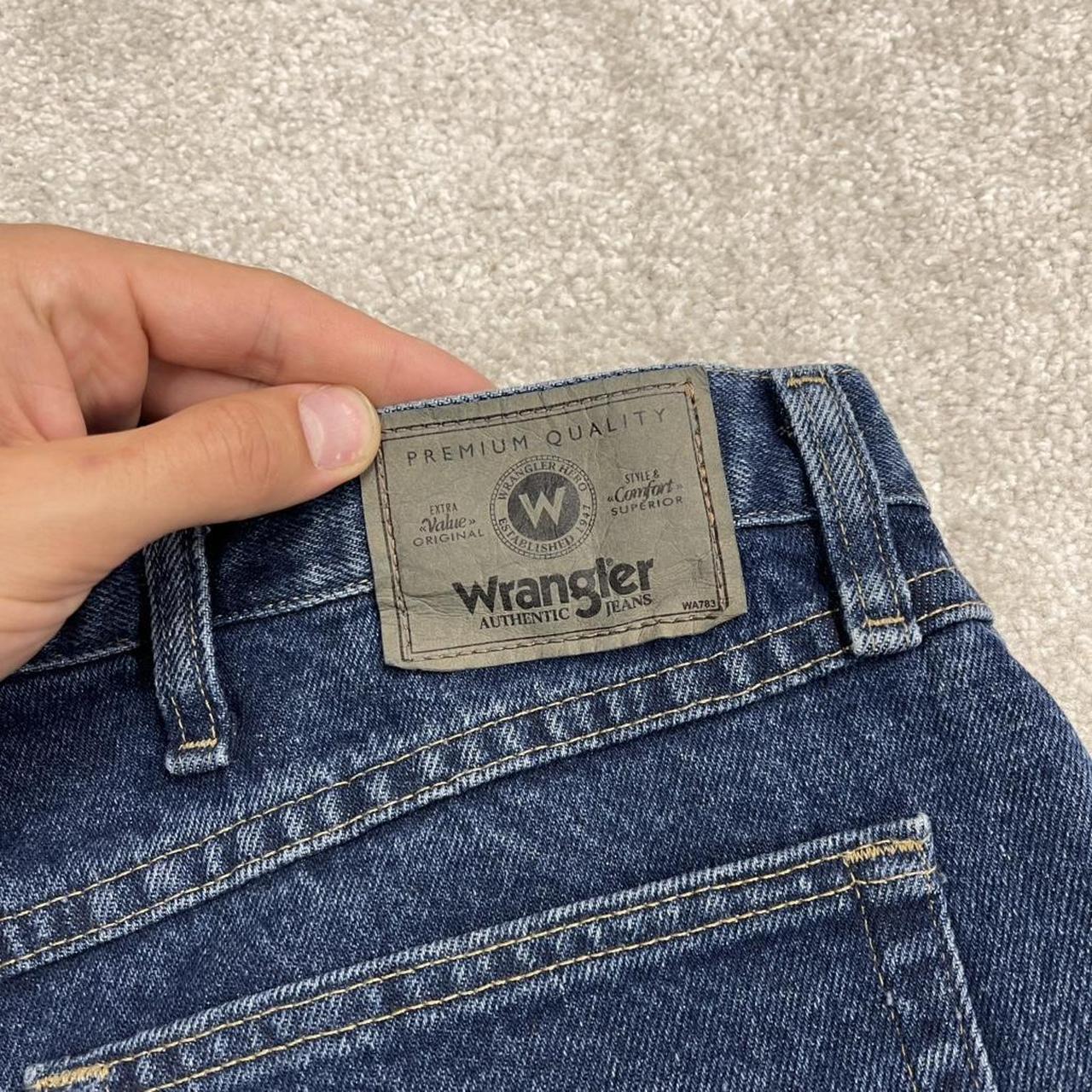 Wrangler baggy denim shorts blue Loose leg workwear skater style jorts