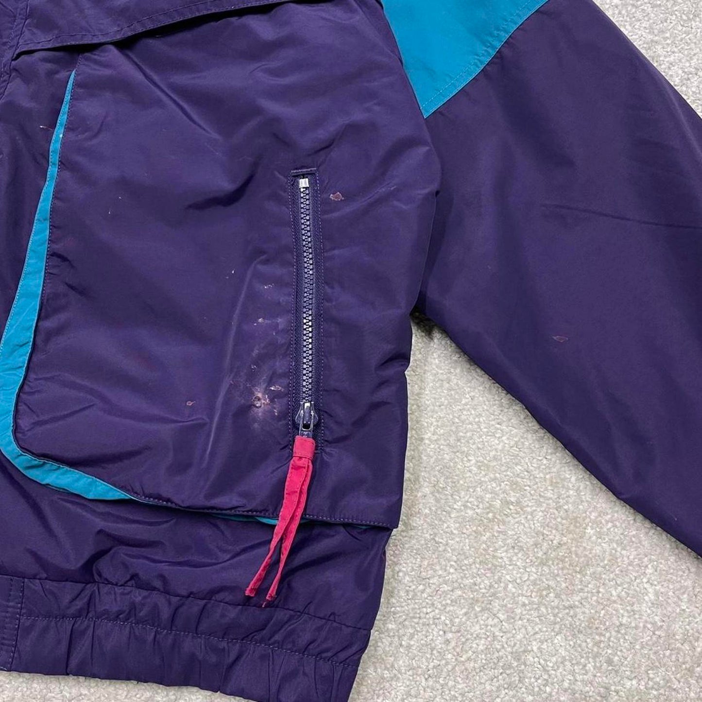 00s Columbia technical windbreaker jacket L men's purple y2k style autumn