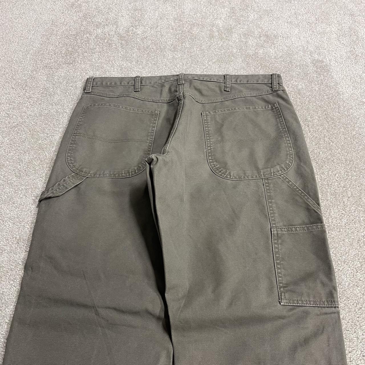 Rustler baggy carpenter jeans y2k wide leg grey 100% cotton skater style utility cargo pants