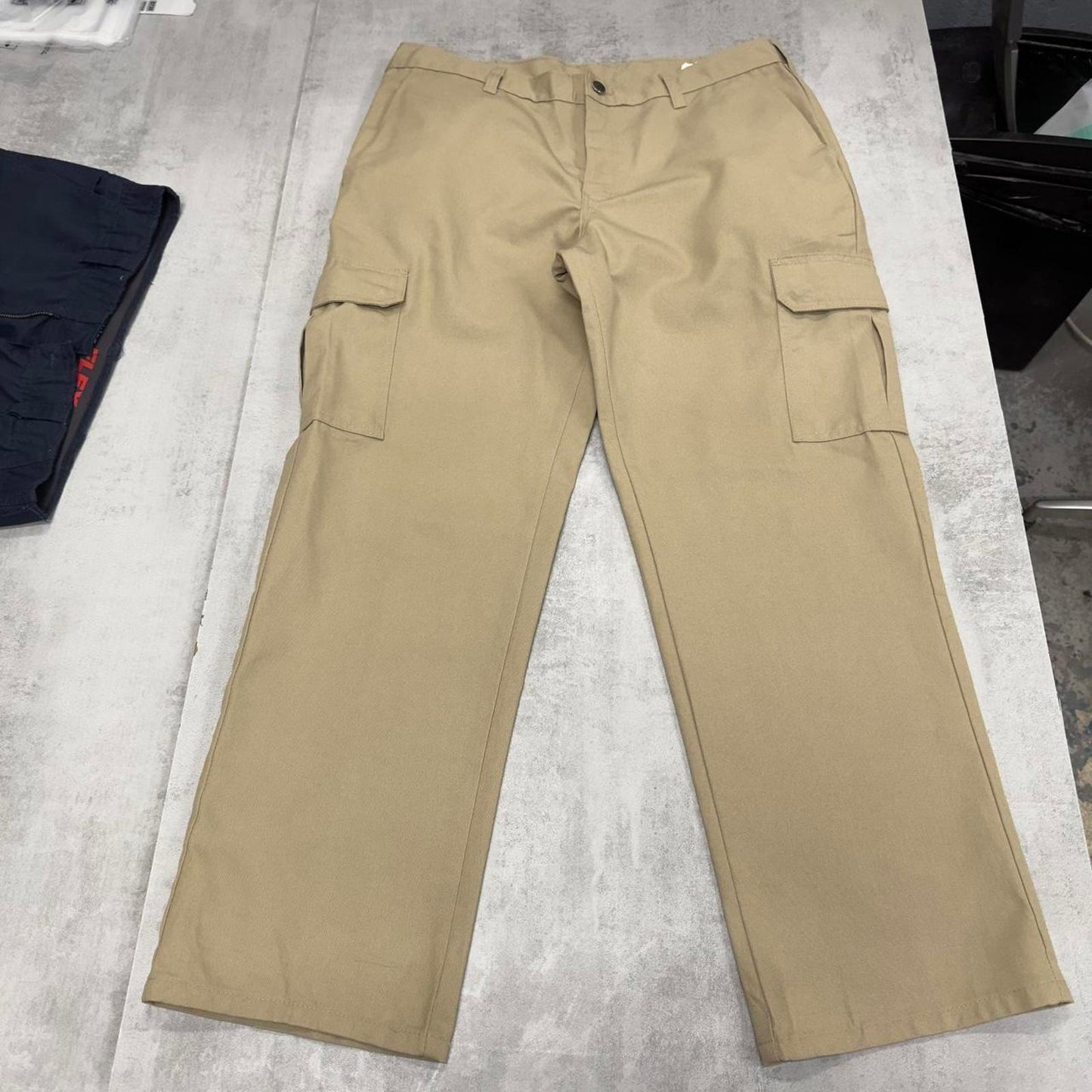 Khaki baggy Dickies cargo pants W36L30