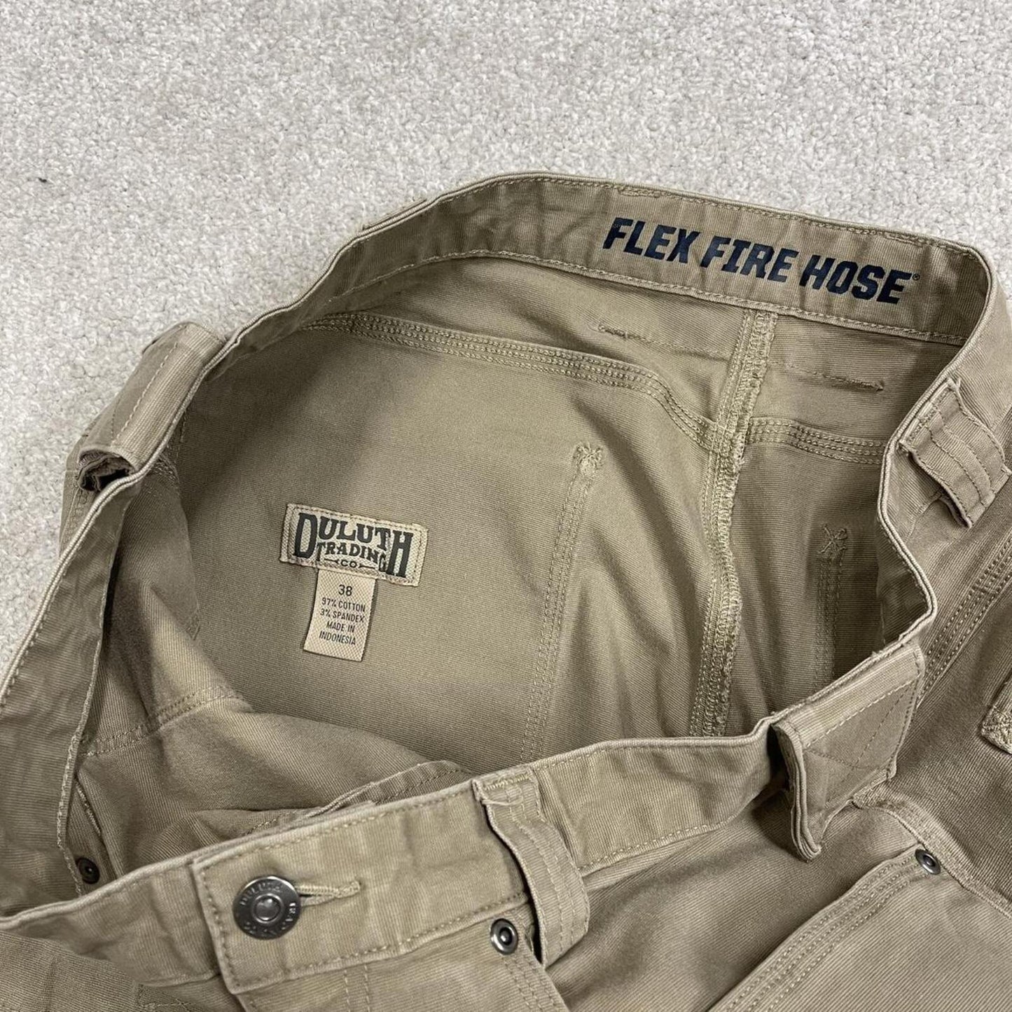 Duluth cargo shorts canvas carpenter Khaki beige Loose canvas skater style summer work shorts