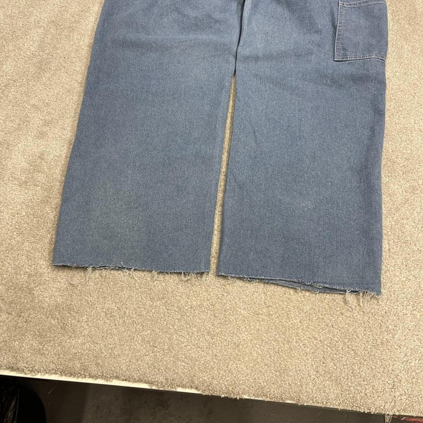 Vintage baggy Dungarees denim overalls blue Liberty workwear bib & brace utility
