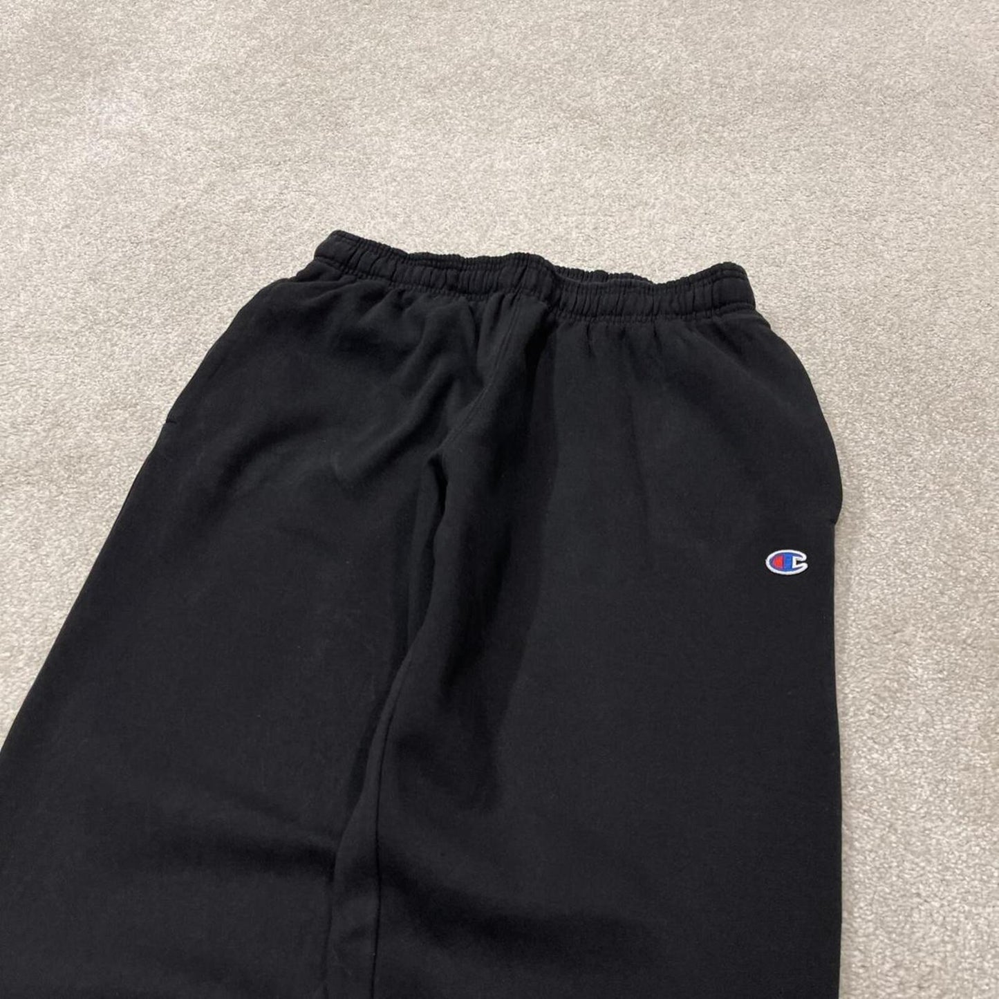 Champion sweatpants black cuffed joggers Slim embroidered tracksuit bottoms