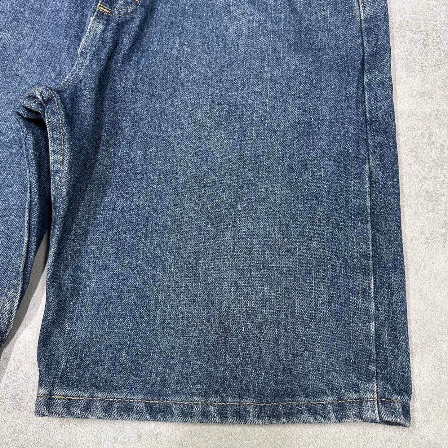 Mens Baggy Wrangler jorts W34 denim skater style shorts