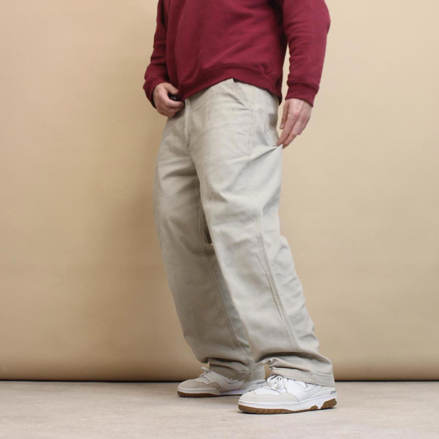 Beige Carhartt Carpenter pants W40