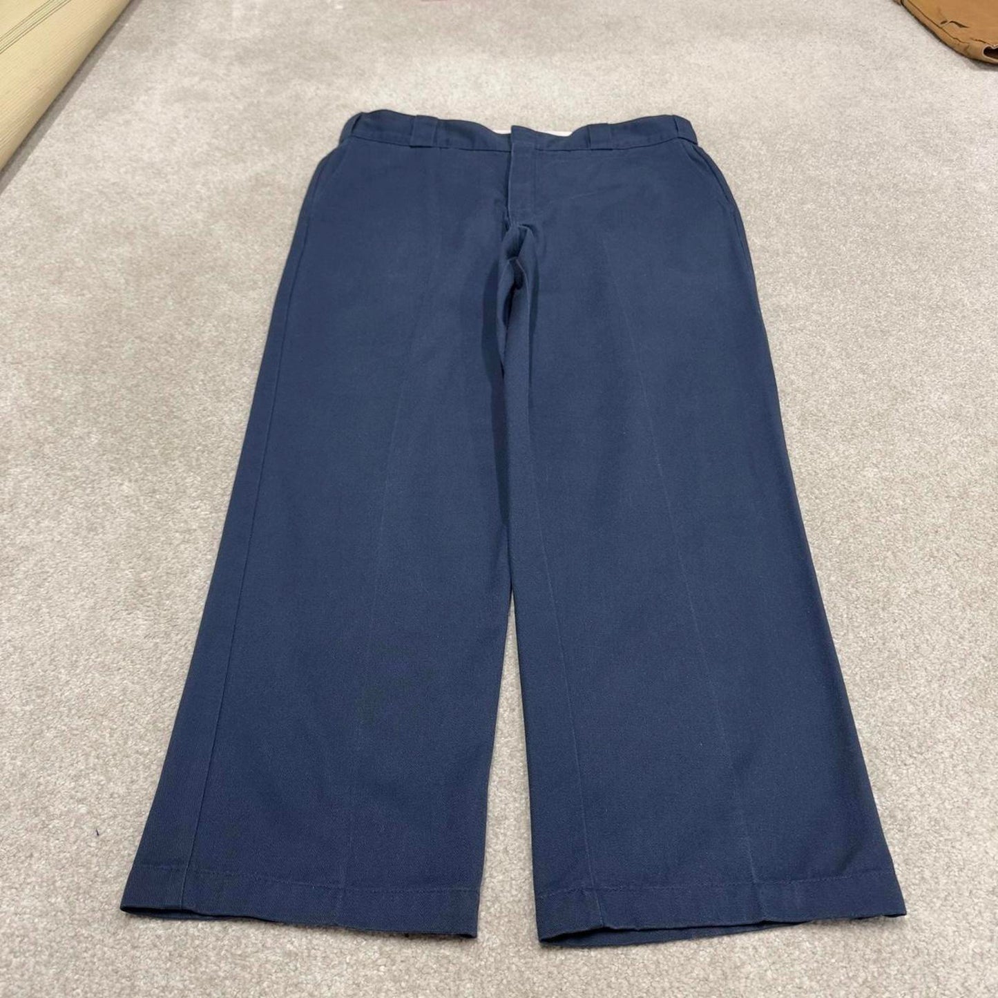 90s Dickies work skate pants W38L30 navy twill chino 90s skater style workwear trousers