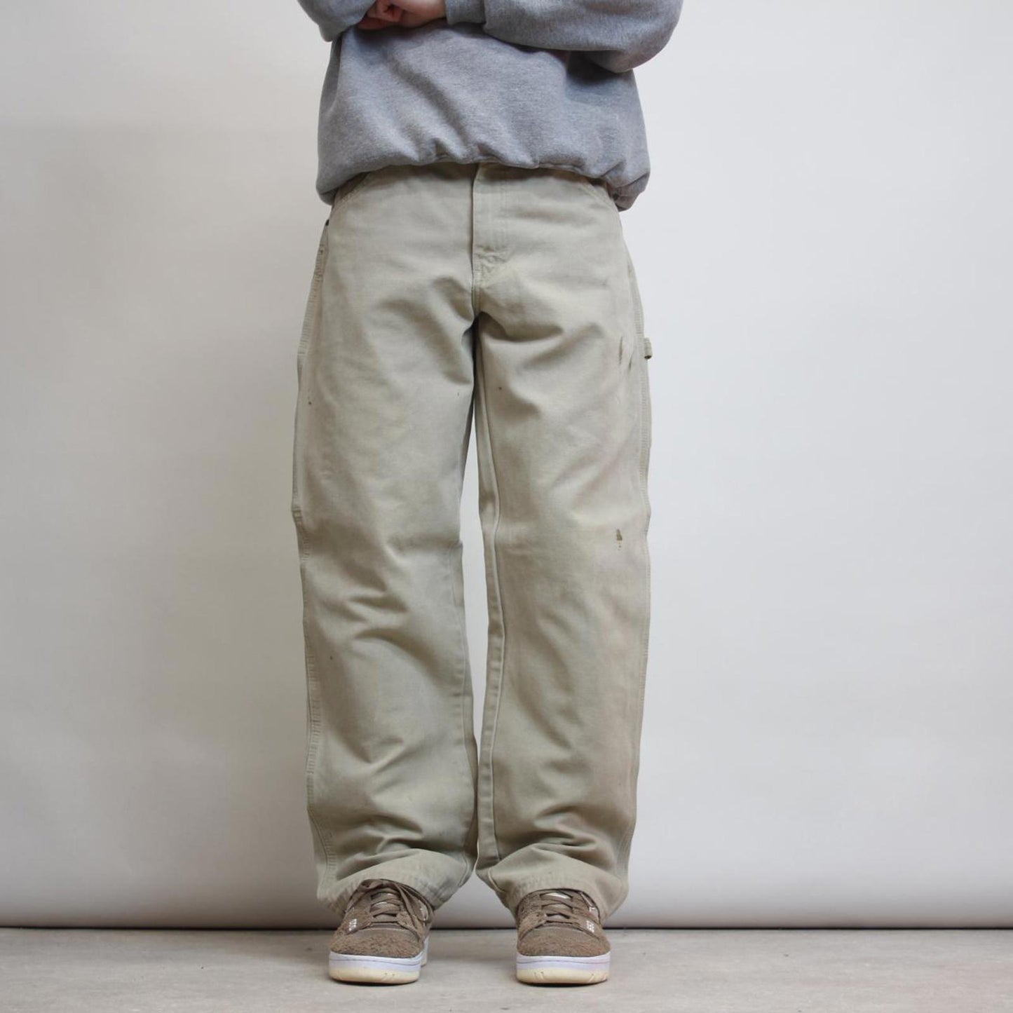 Dickies carpenter jeans W33 L32 beige canvasy skater style carpenters