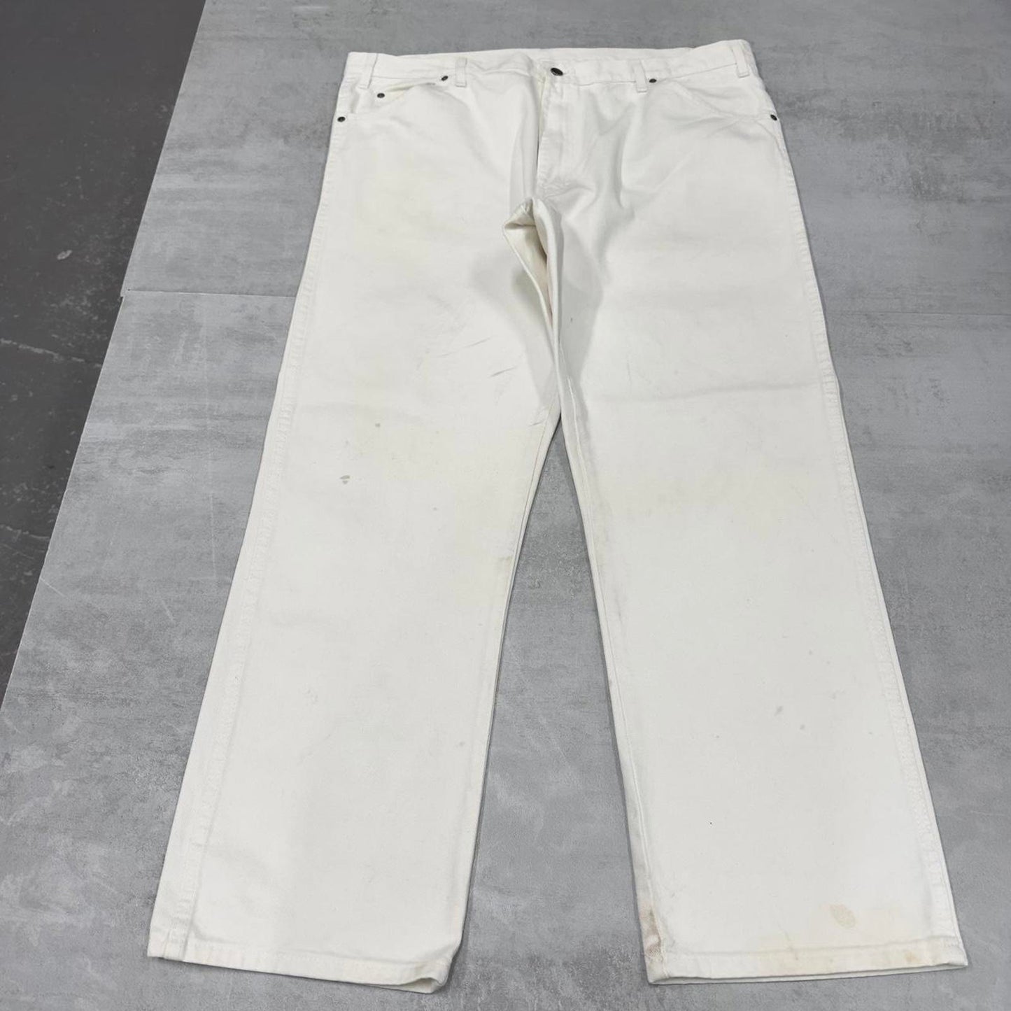 White Dickies jeans W42L32 loose 90s workwear skate style pants
