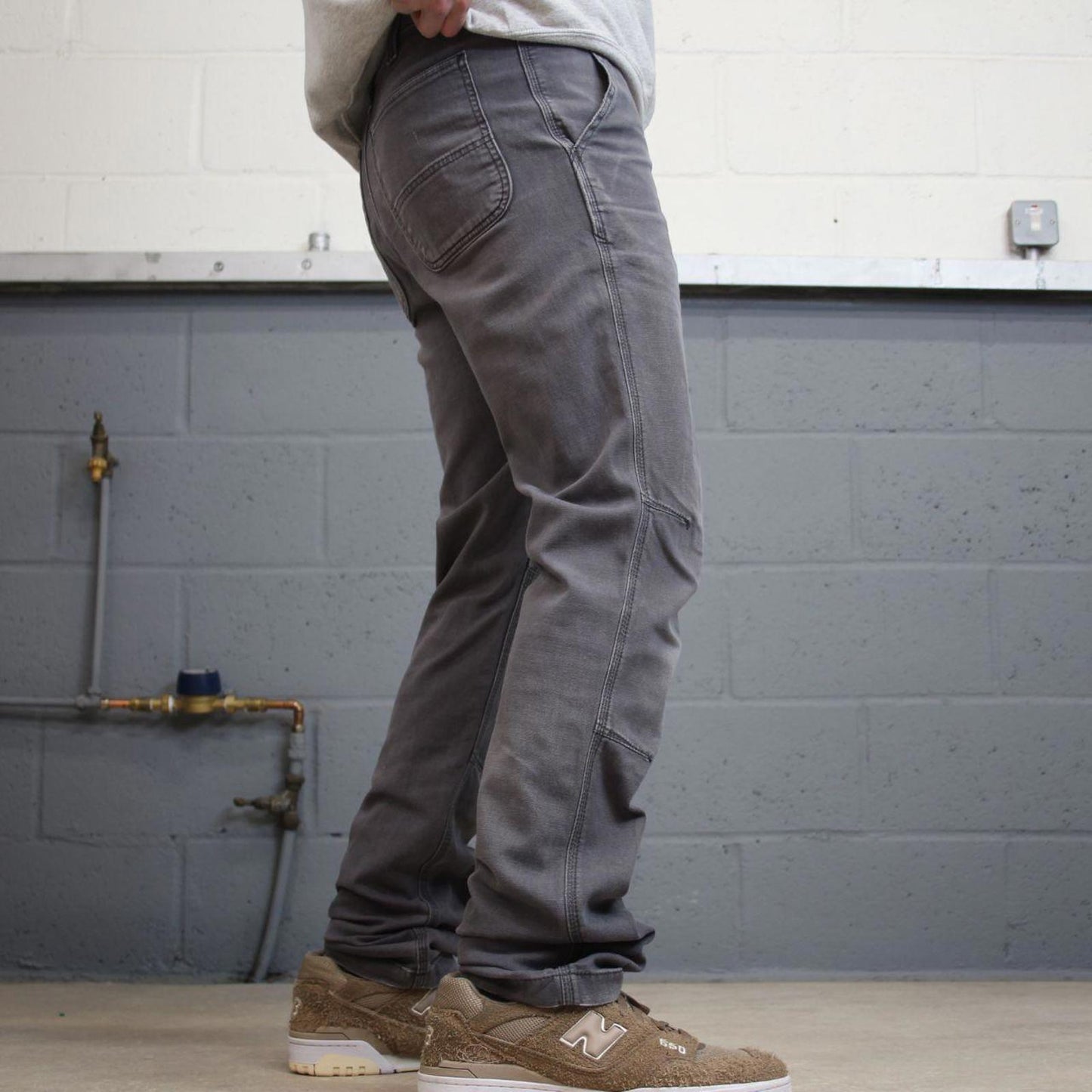 Y2K Carhartt jeans straight fit grey Slim skate style workwear pants