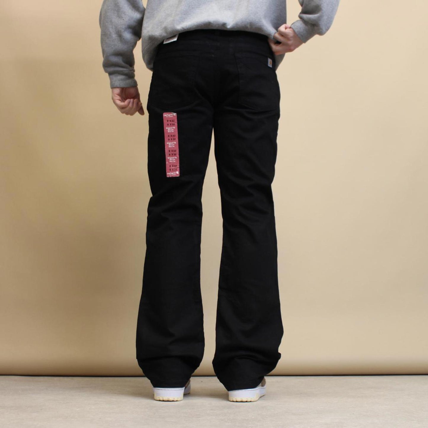 Black Carhartt jeans size 8 W32L32 original fit bootcut jeans