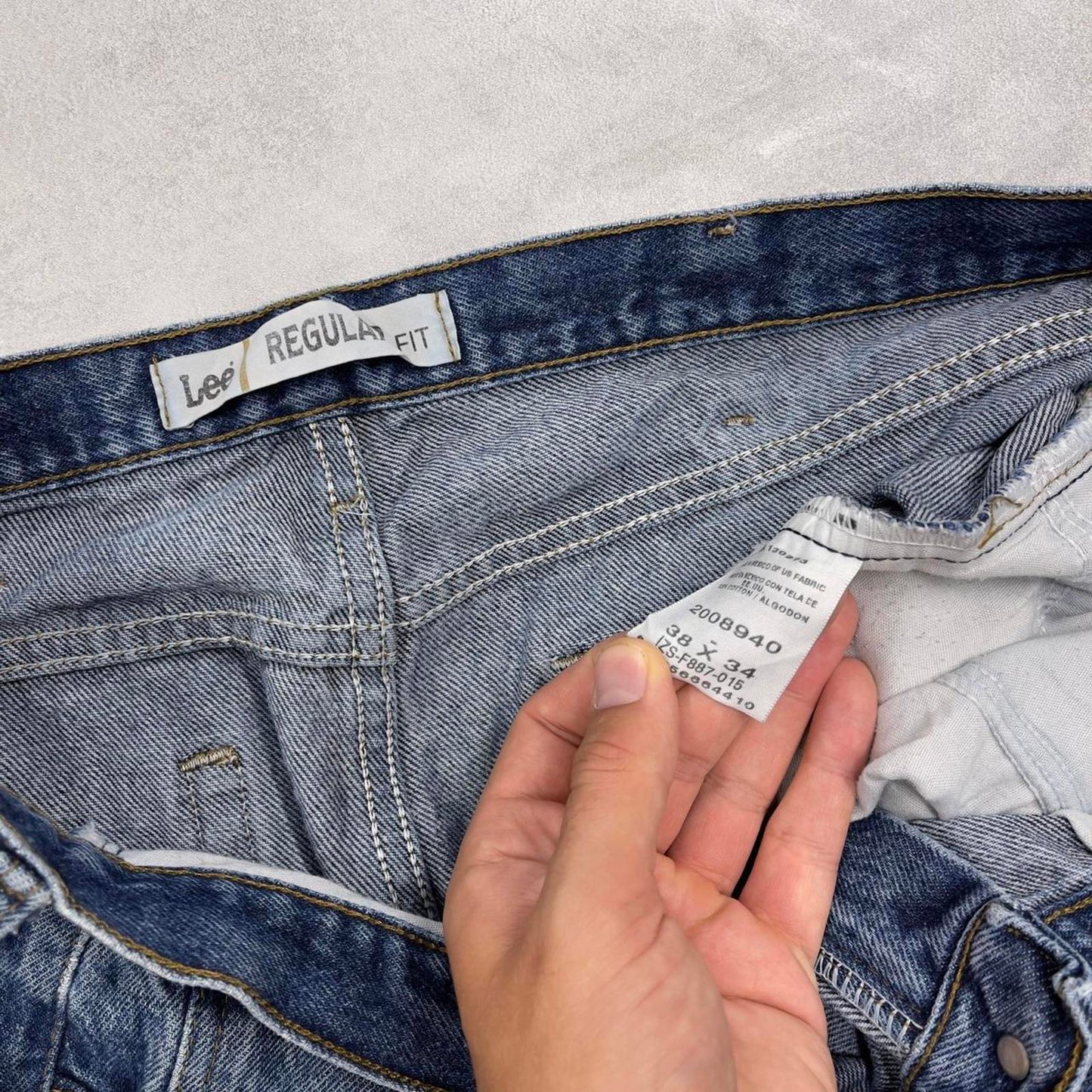 Mens blue Lee Jorts W38