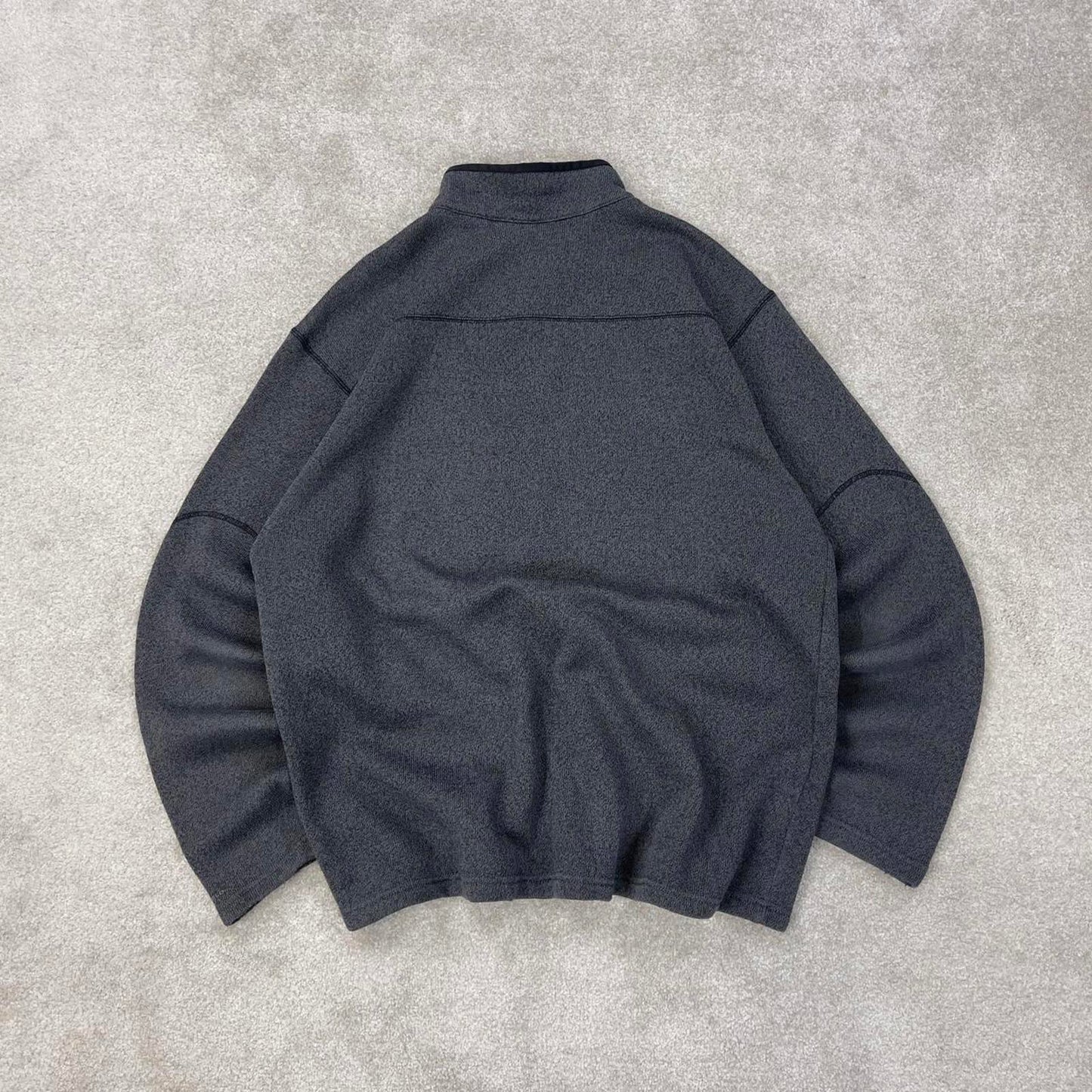 Y2K grey Columbia technical zip up fleece XXL embroidered logo chest pocket