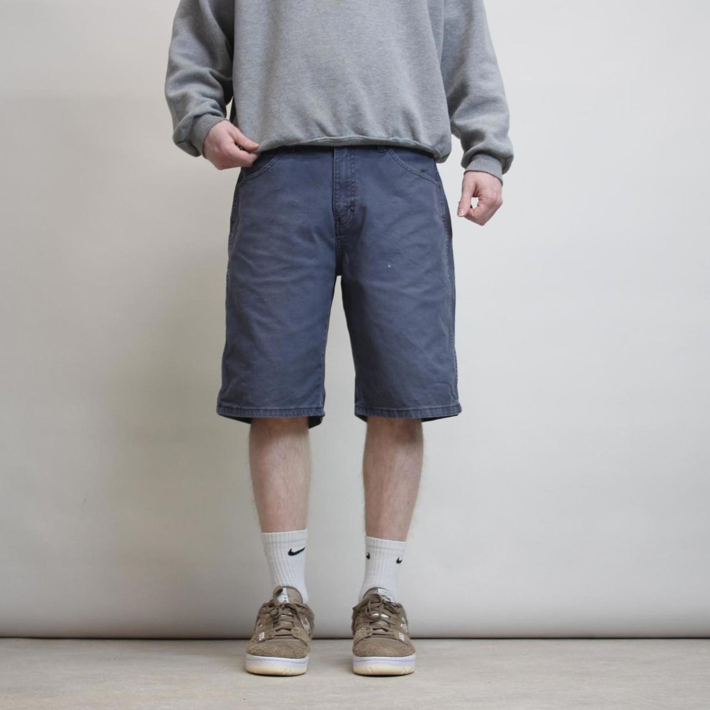 Mens Dickies carpenter shorts W34 canvas Y2K cargo skate style jorts