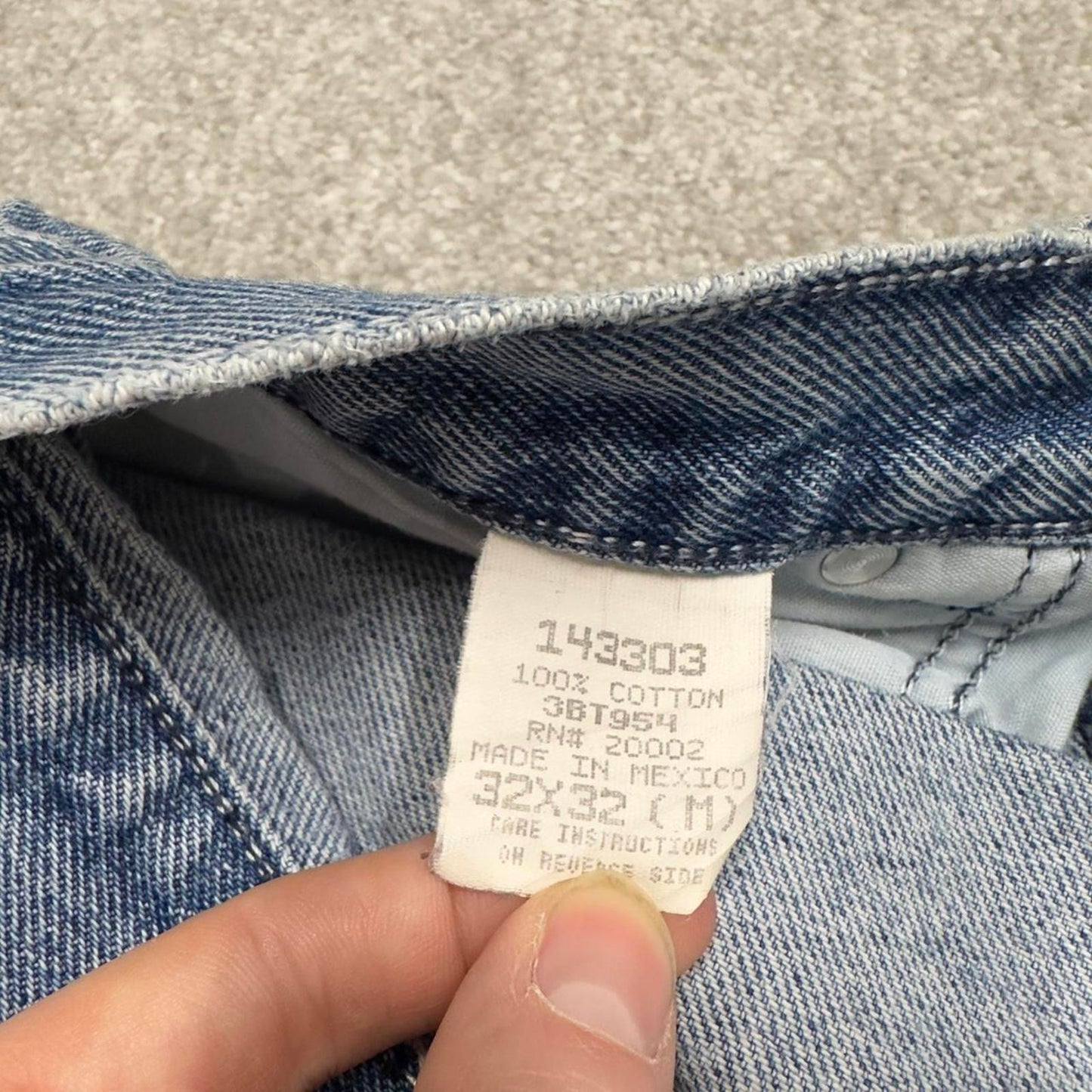 BOSS baggy carpenter jeans y2k loose W32L32 thick denim skater style pants casual wear autumn