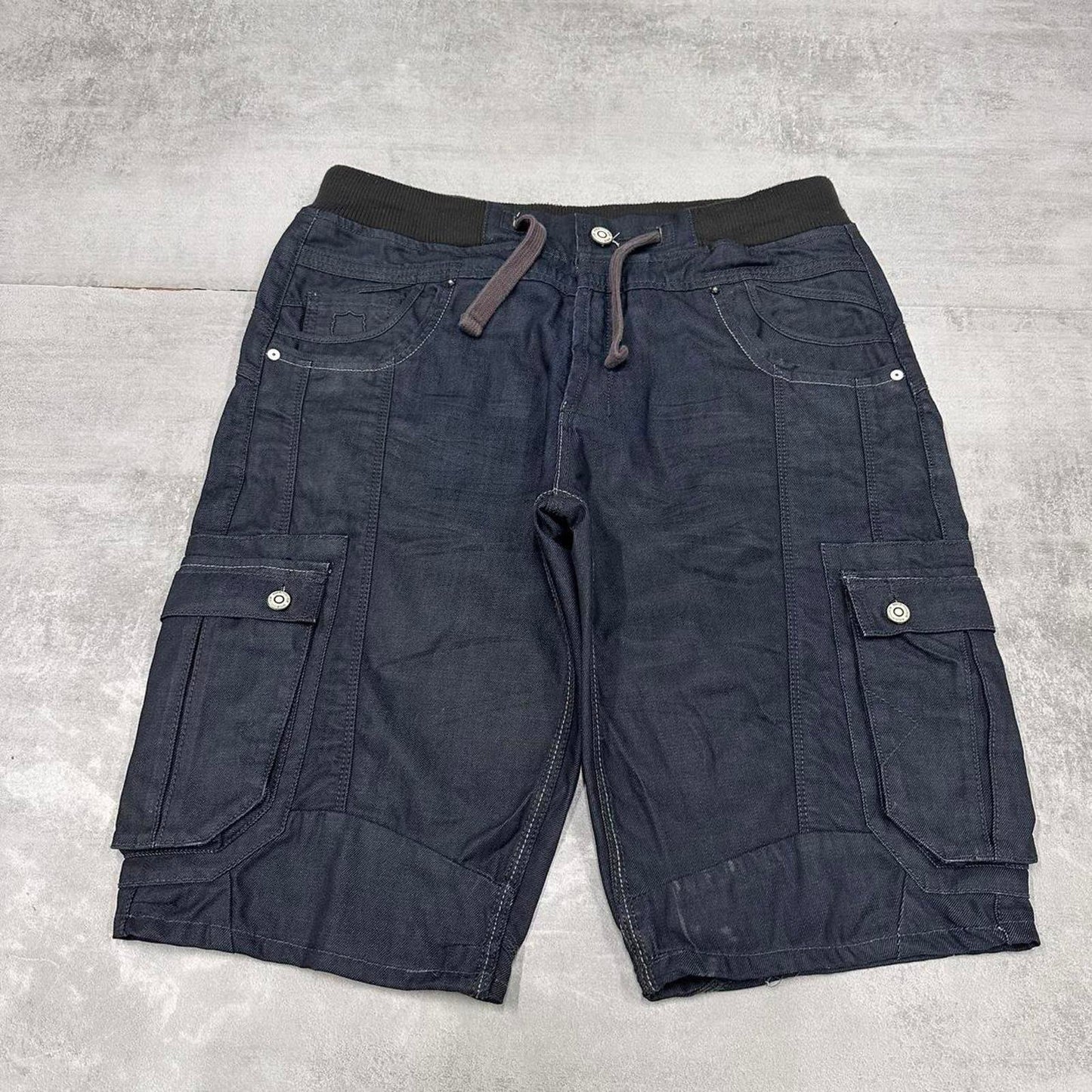 Blue Police Cargo Jorts W36