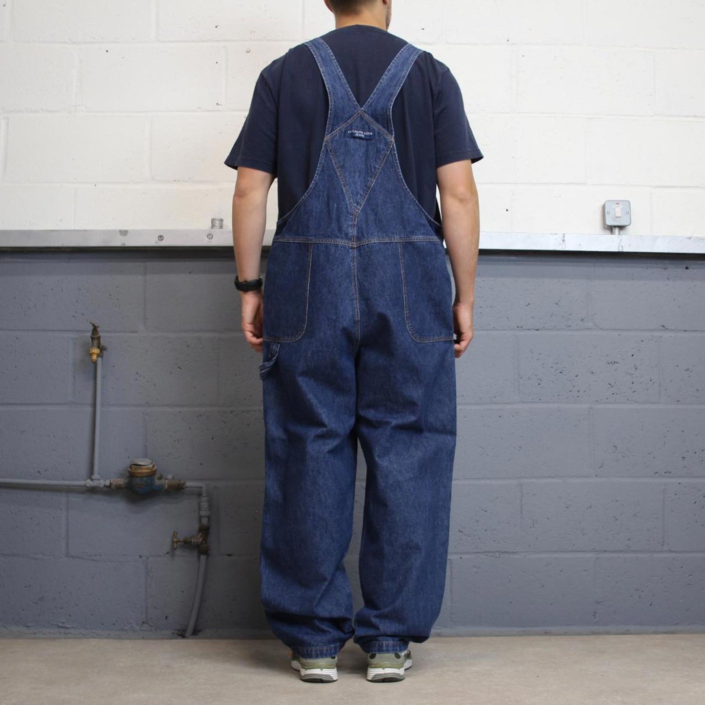 Blue denim Calvin Klein Jeans dungarees XL W40L32 USA mens overalls