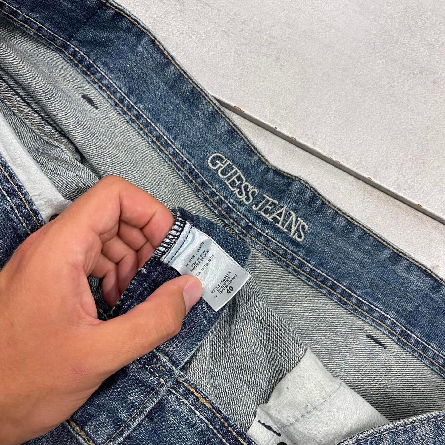 Mens GUESS denim shorts W40