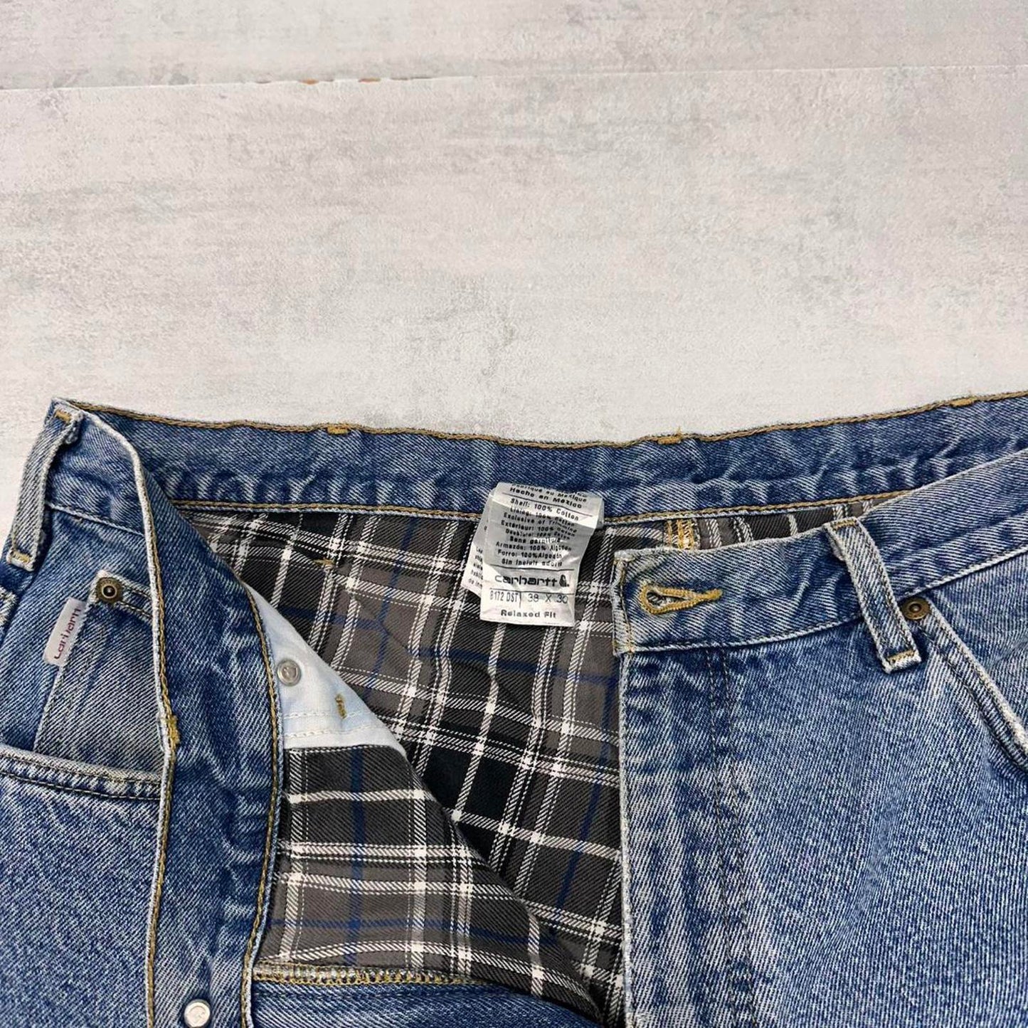 Blue Carhartt jeans W38L30